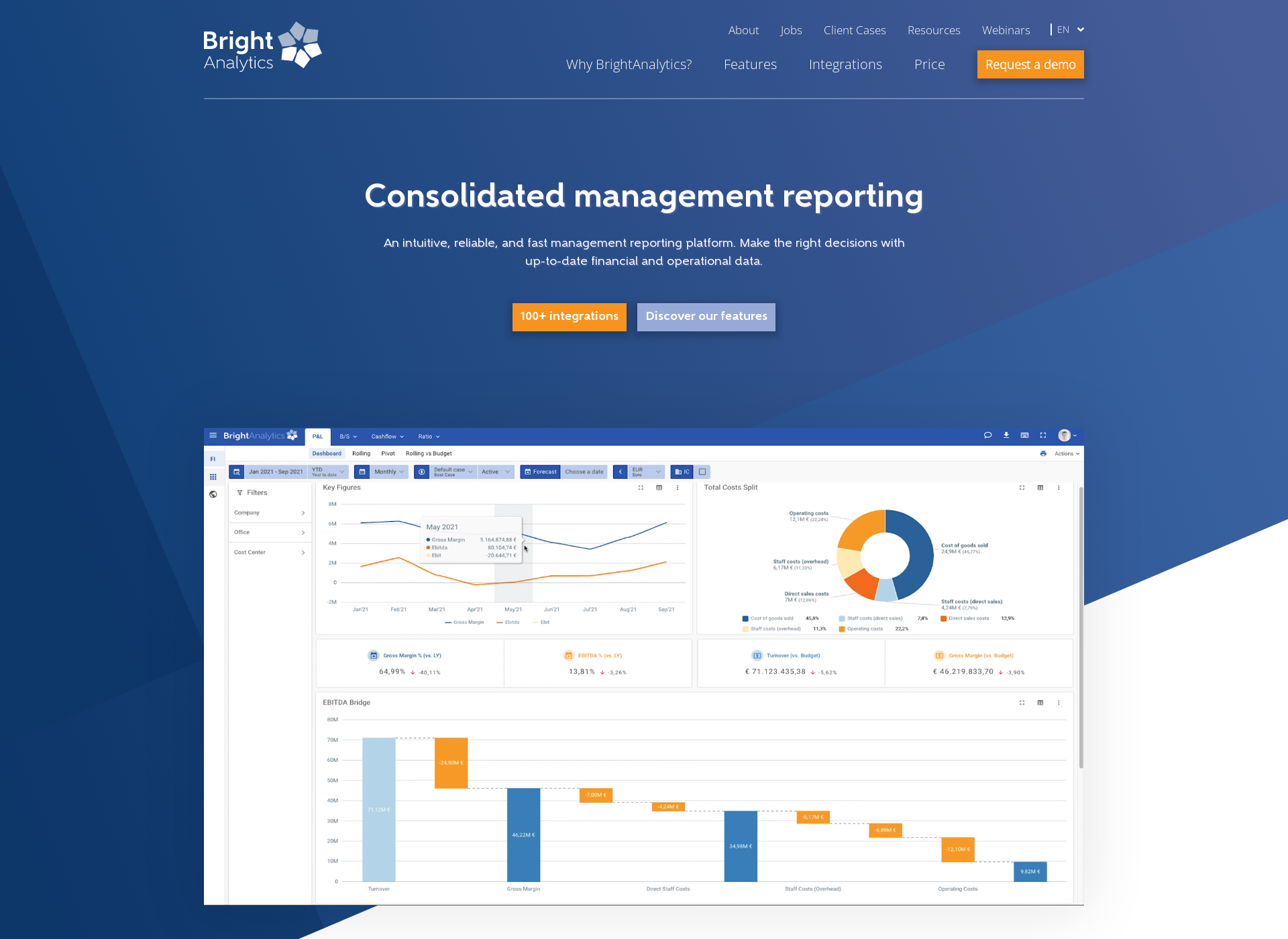 Skärmdump för brightanalytics.fi