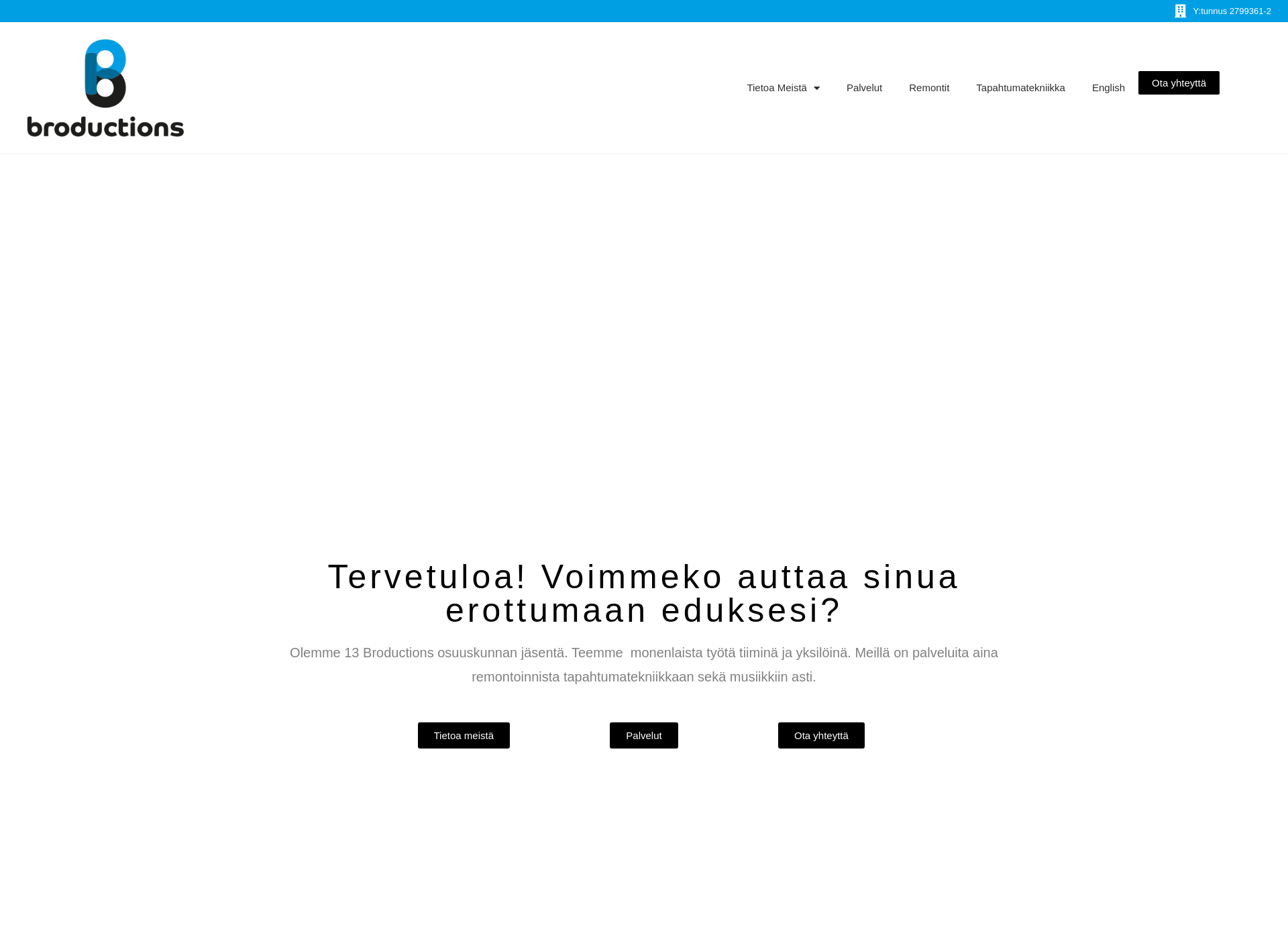 Screenshot for broductions.fi