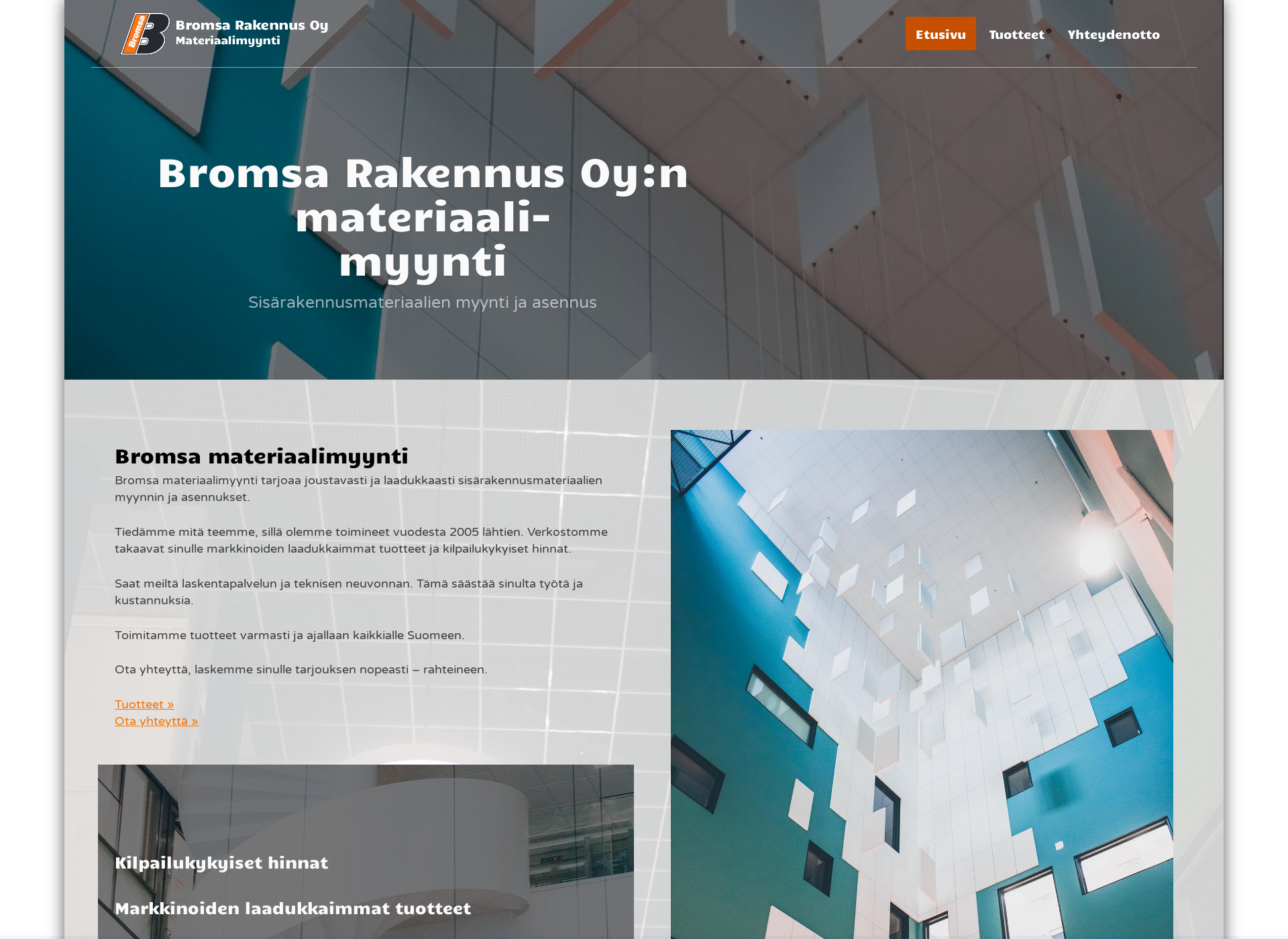 Screenshot for bromsamateriaalimyynti.fi
