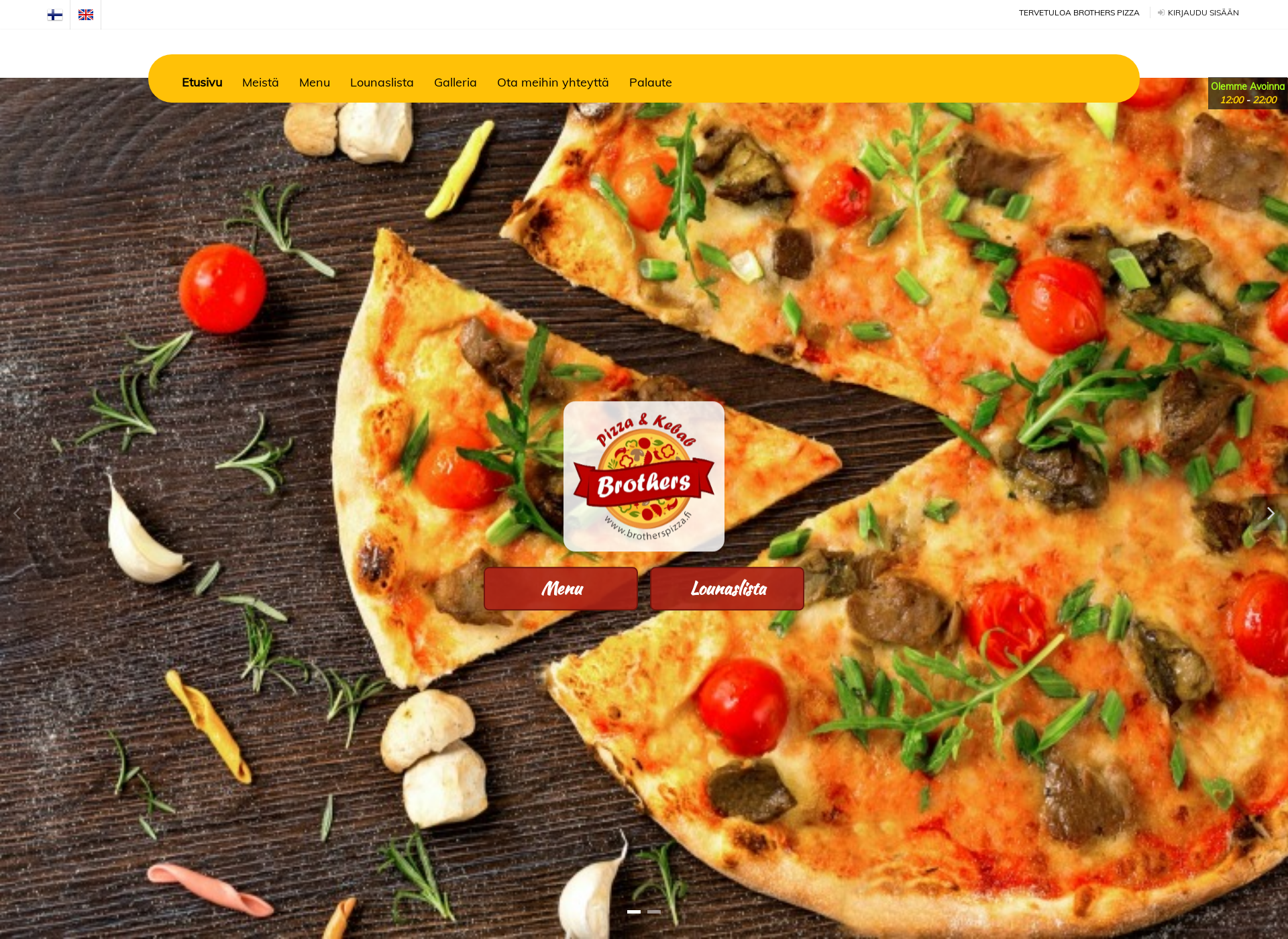 Screenshot for brotherspizza.fi