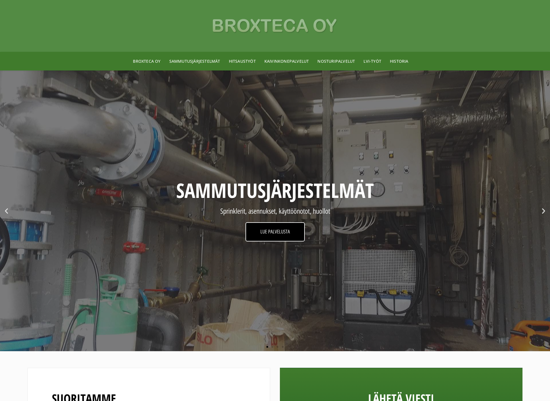 Skärmdump för broxteca.fi