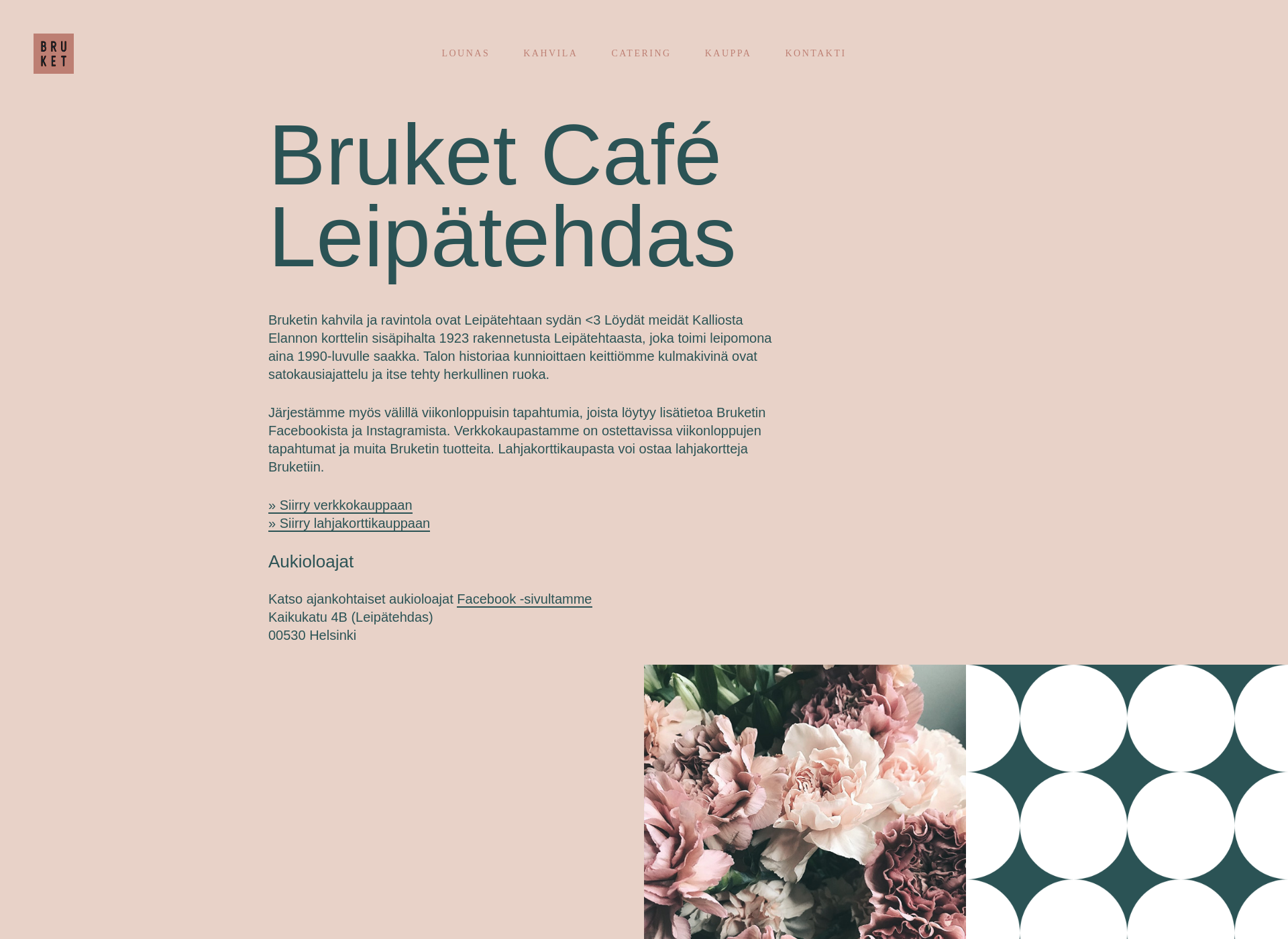 Screenshot for bruketcafe.fi