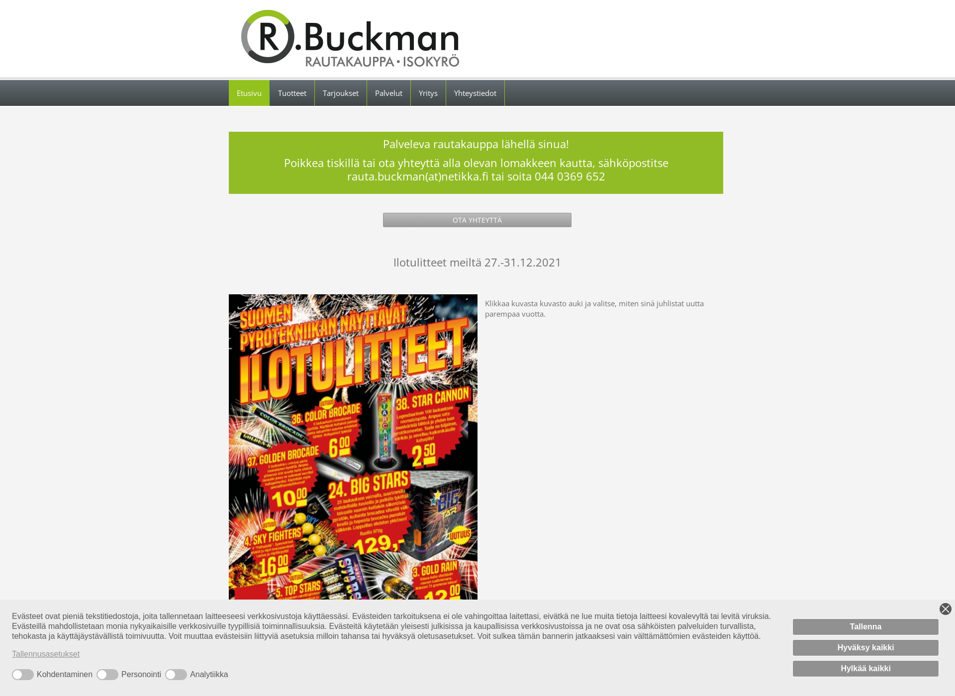 Screenshot for buckman.fi