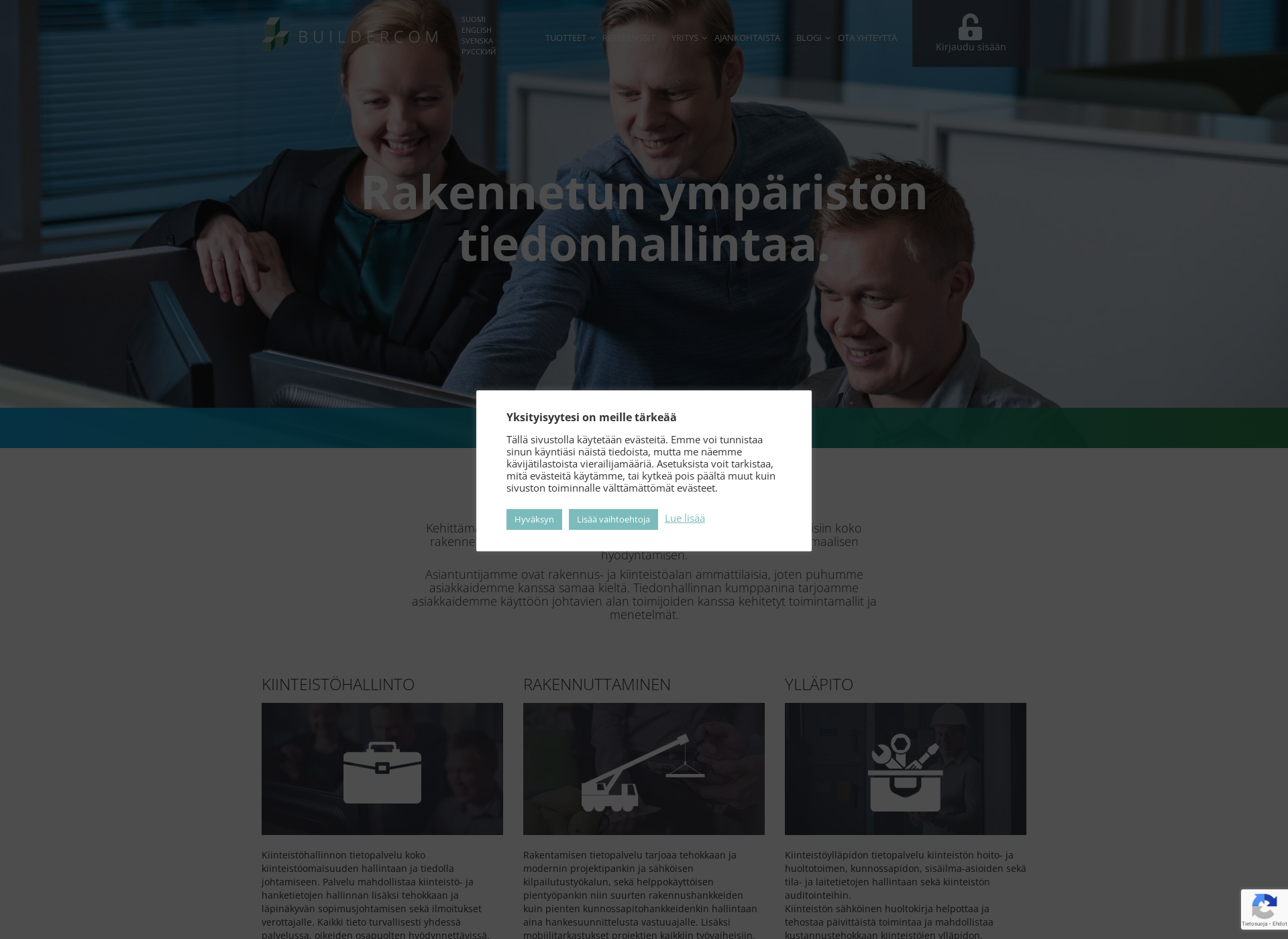 Skärmdump för buildercom.fi