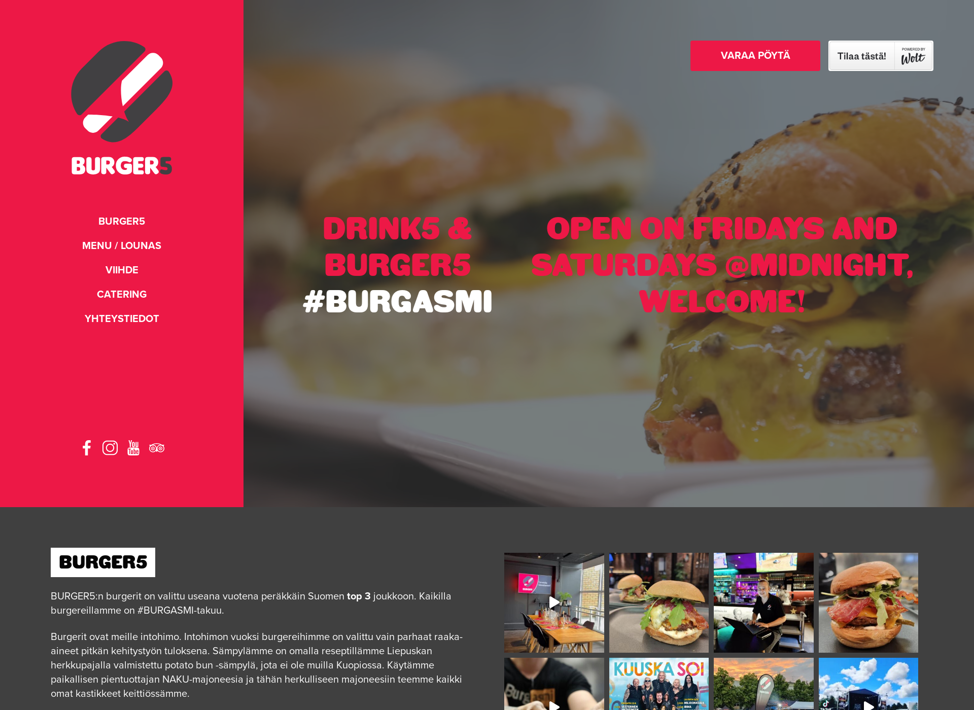 Screenshot for burger5.fi