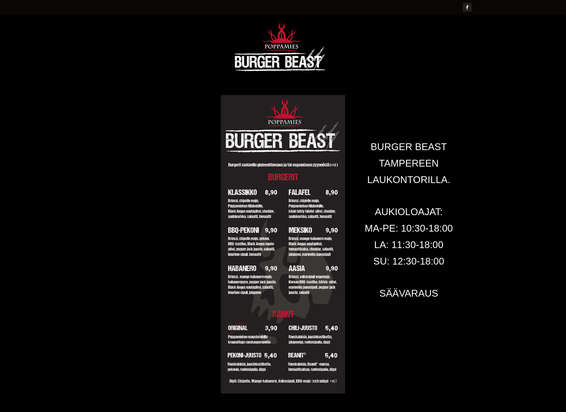 Screenshot for burgerbeast.fi