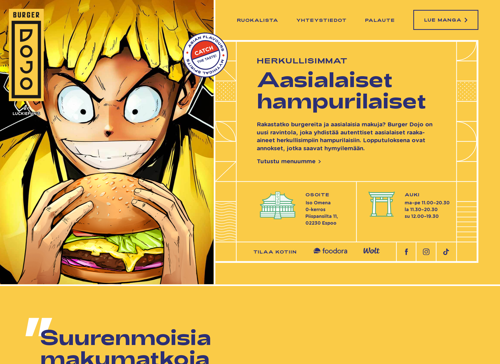 Skärmdump för burgerdojo.fi