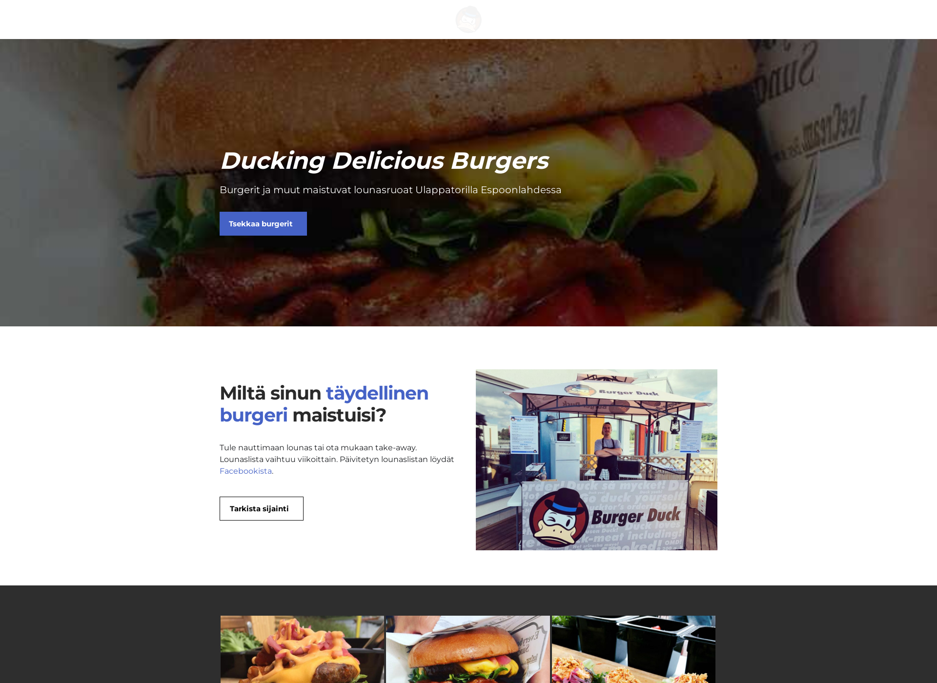 Screenshot for burgerduck.fi