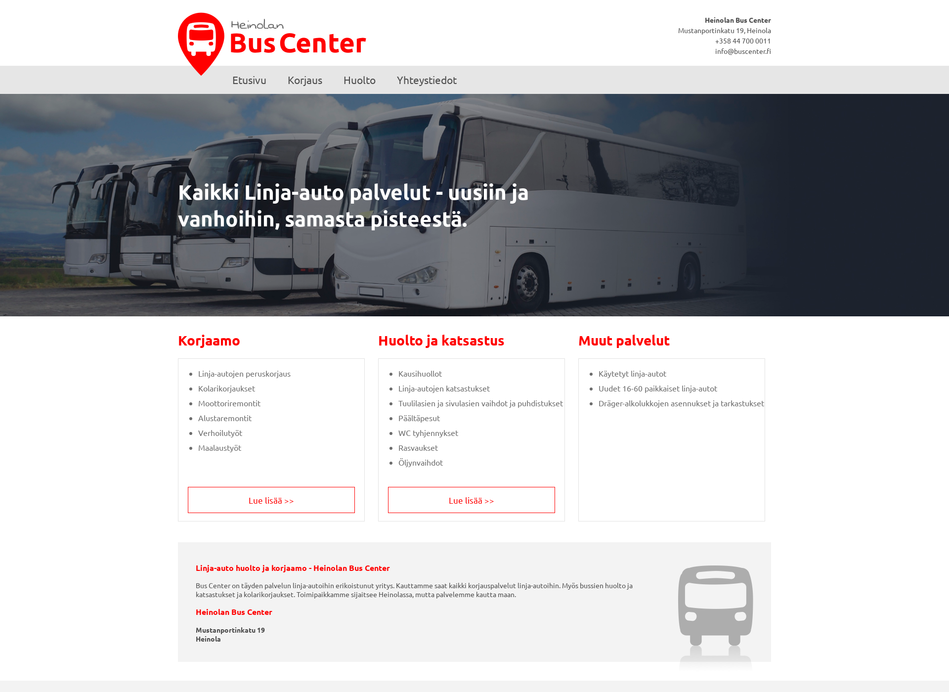 Screenshot for buscenter.fi