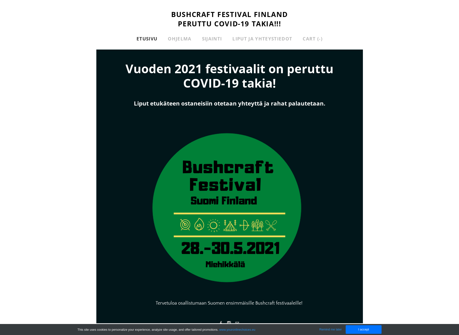 Screenshot for bushcraftfestival.fi