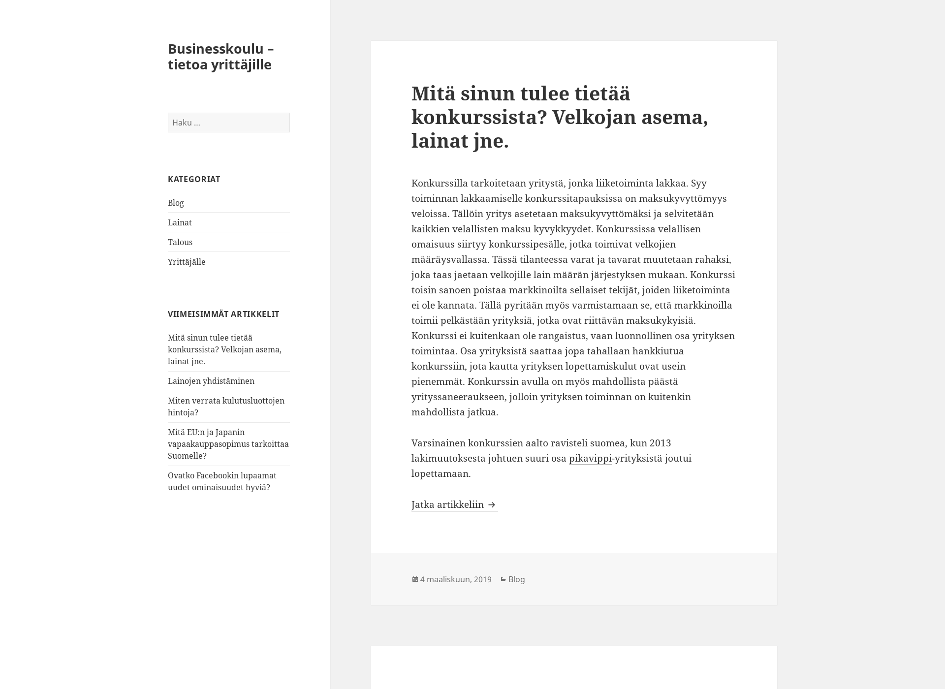 Skärmdump för businesscoachinginstitute.fi