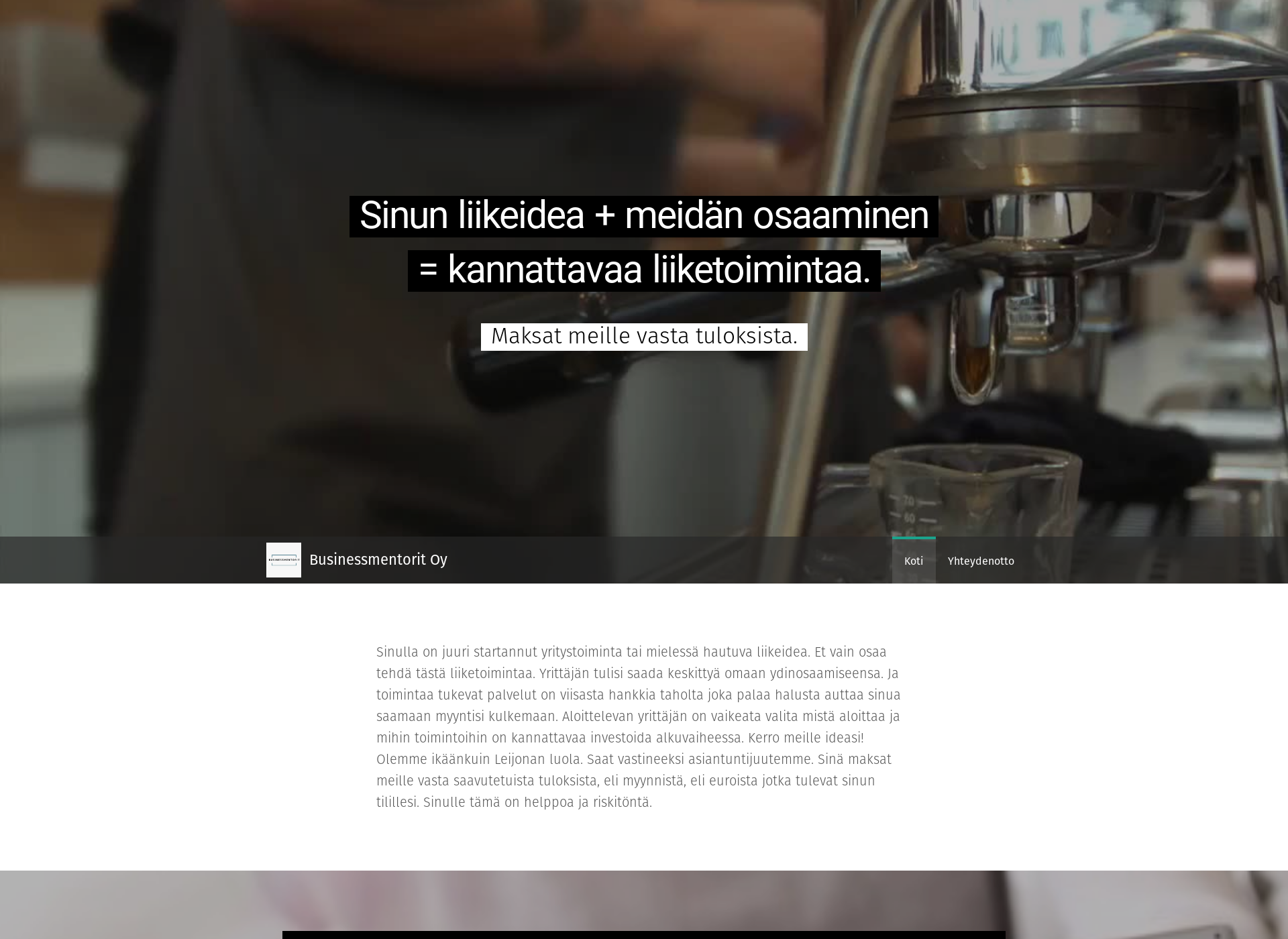 Skärmdump för businessmentorit.fi