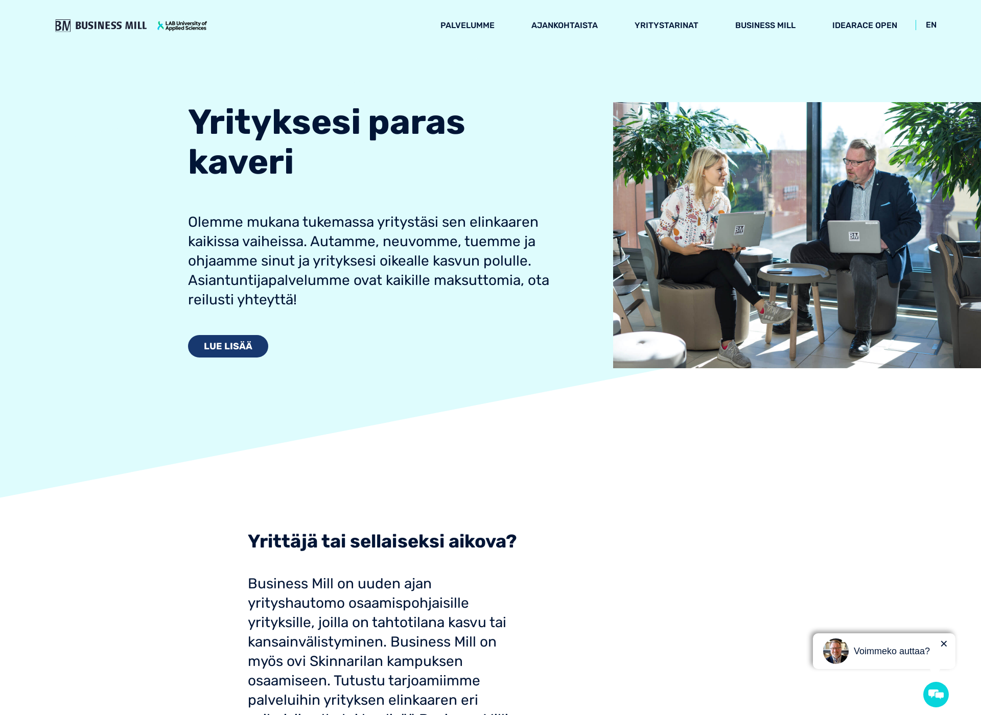 Screenshot for businessmill.fi