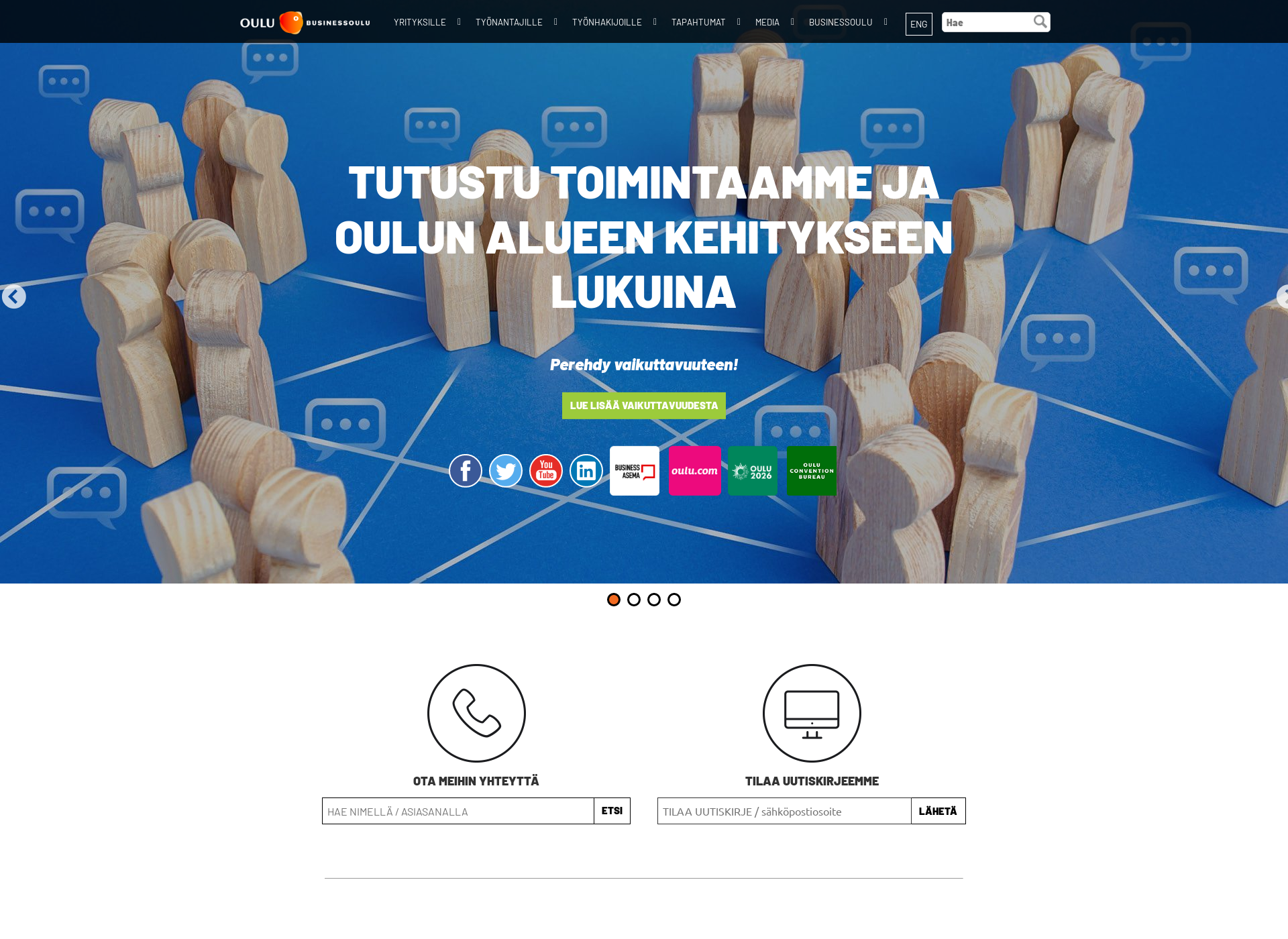 Screenshot for businessoulu.fi