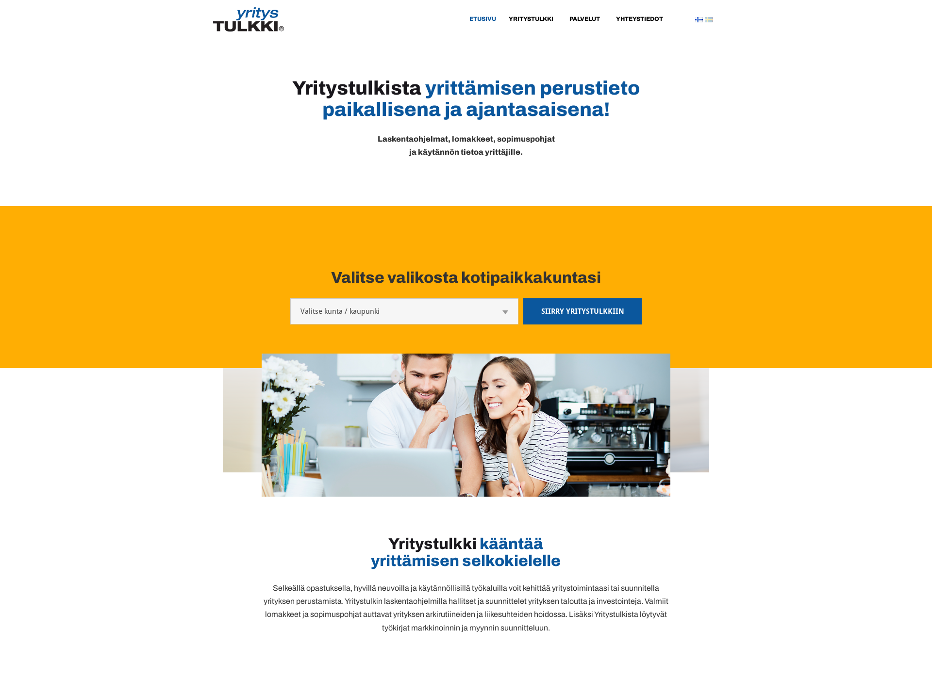 Skärmdump för businesspilot.fi