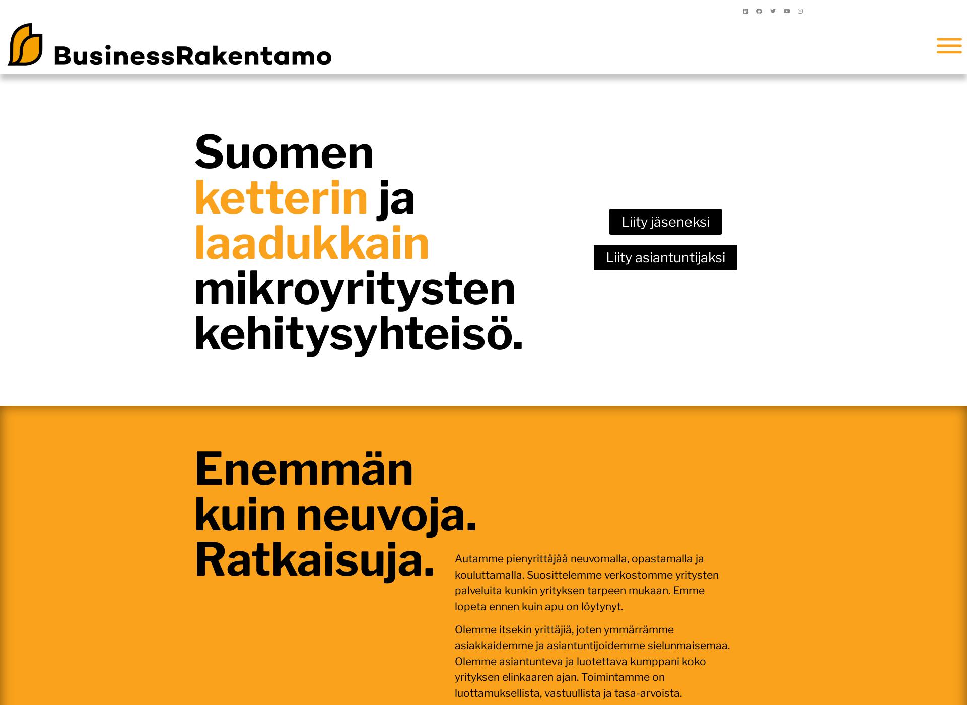Skärmdump för businessrakentamo.fi