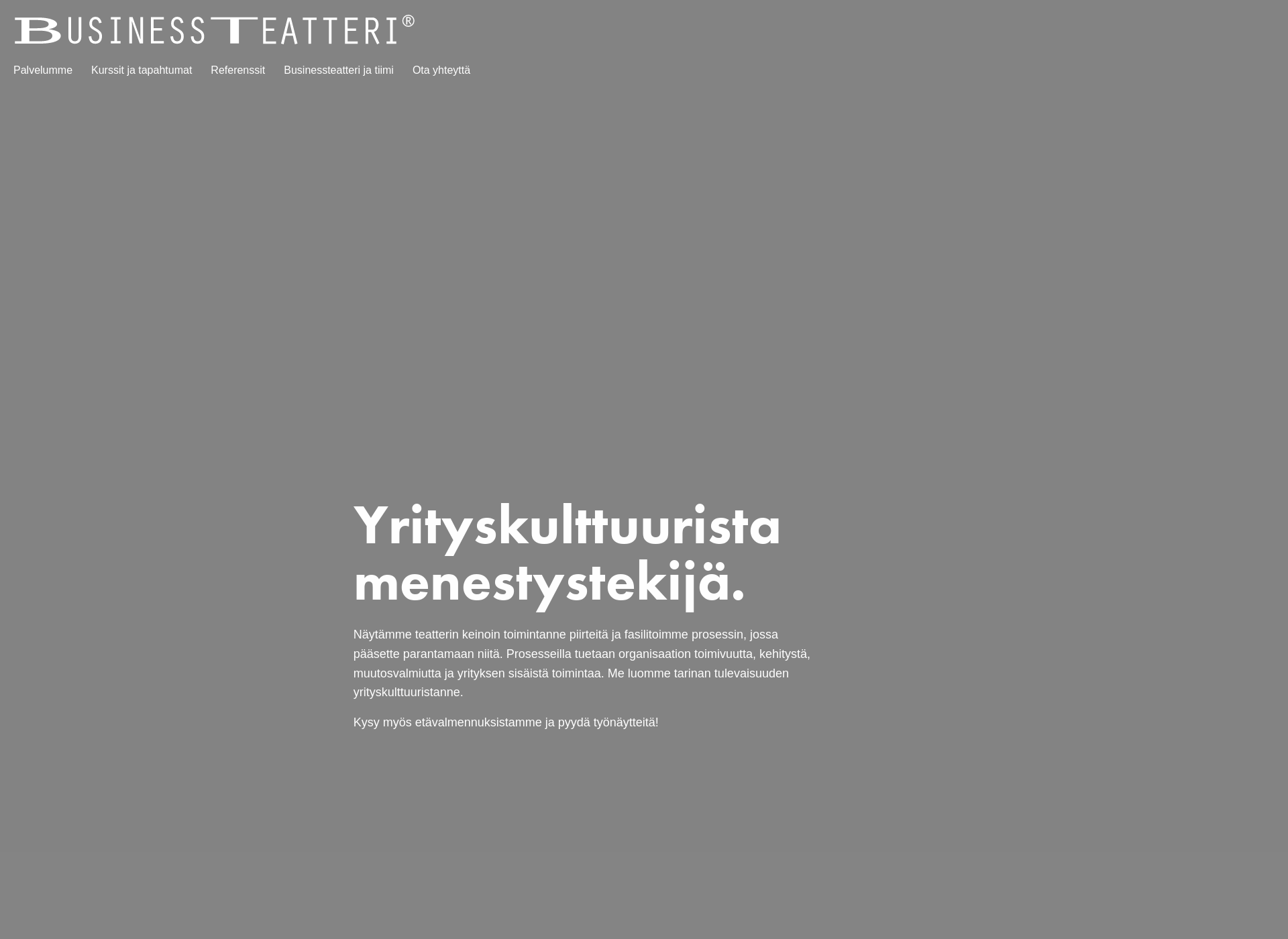 Skärmdump för businessteatteri.fi