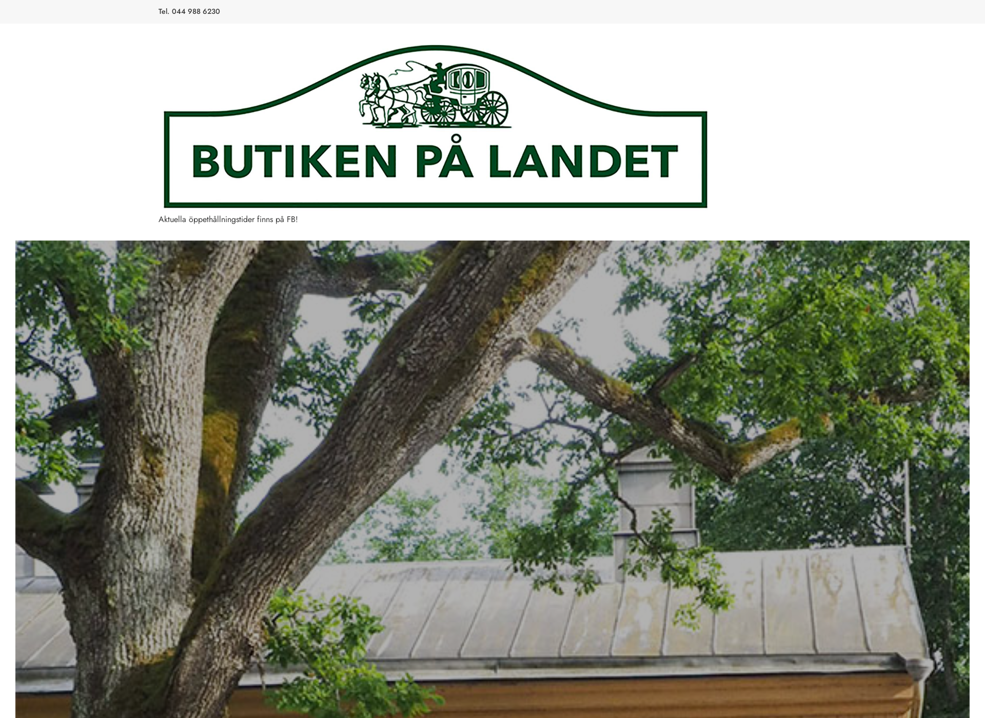 Skärmdump för butikenpalandetfiskars.fi