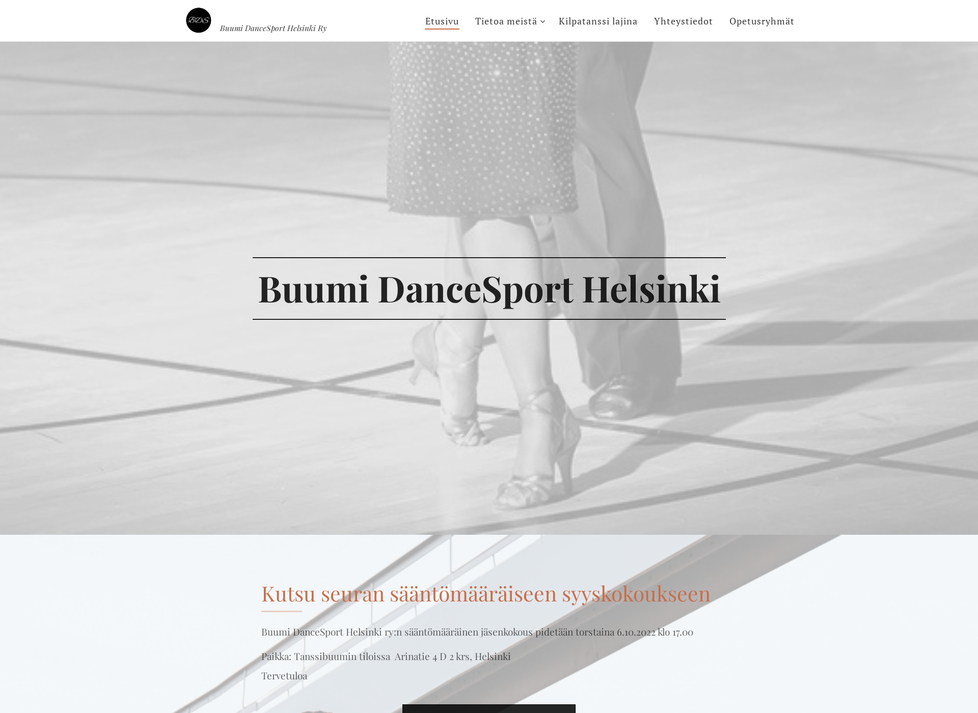 Screenshot for buumidancesport.fi