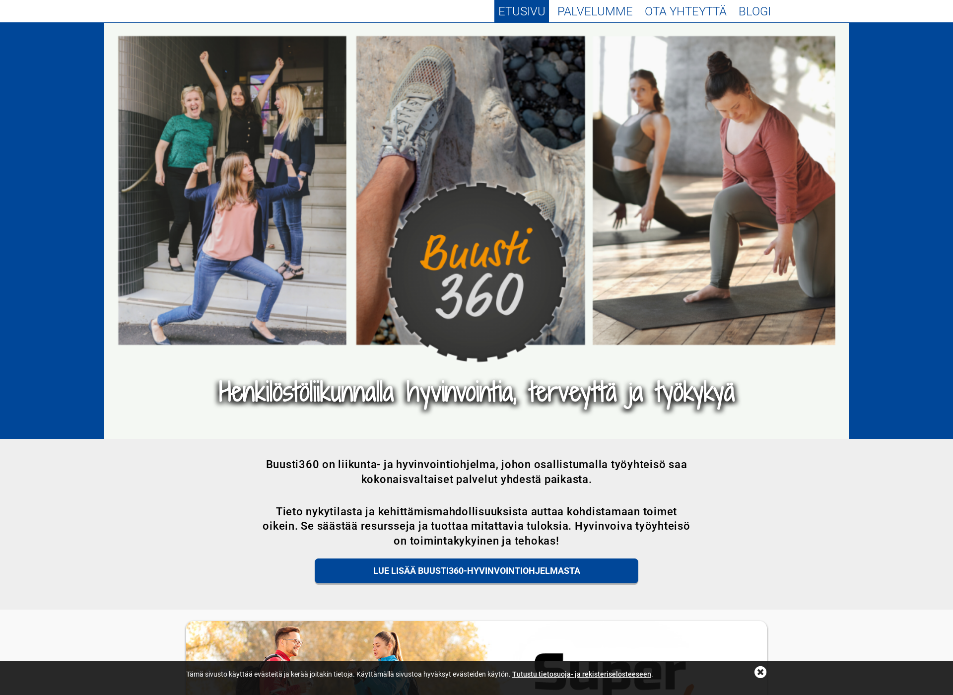 Screenshot for buusti360.fi