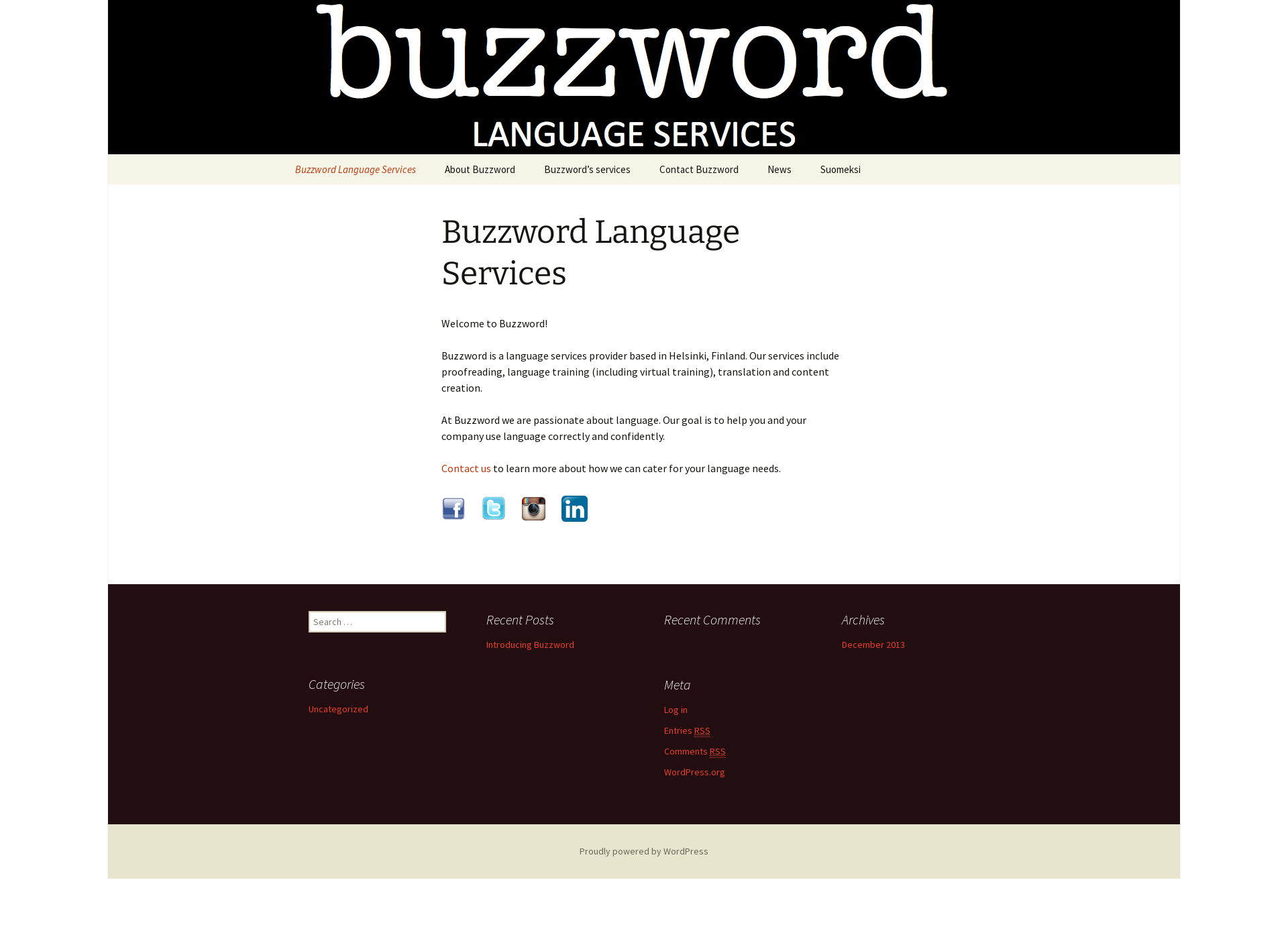 Screenshot for buzzword.fi