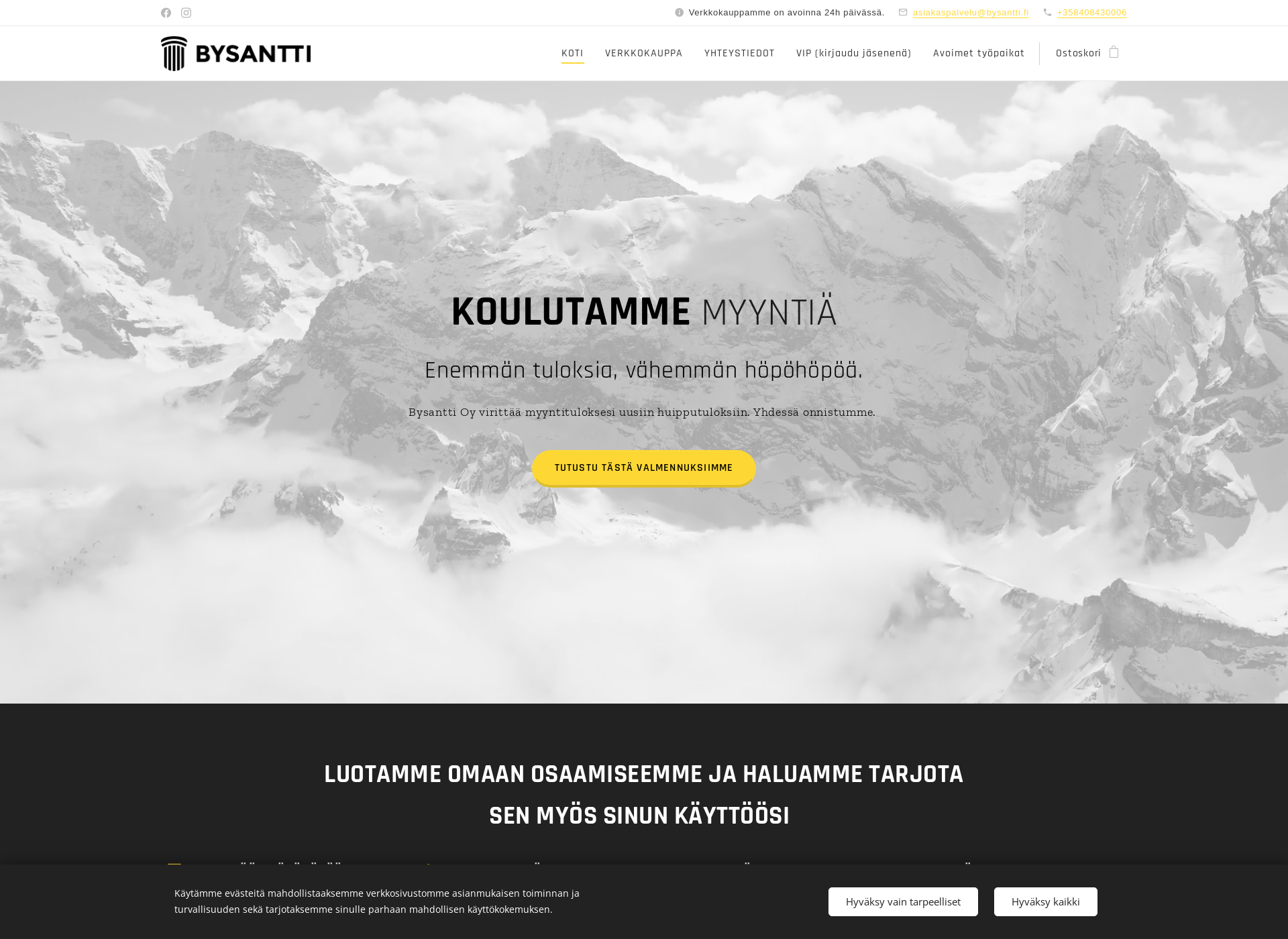 Screenshot for bysantti.fi