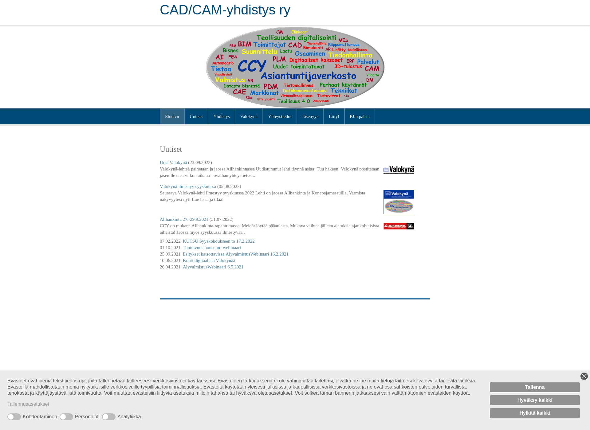 Screenshot for cadcamyhdistys.fi