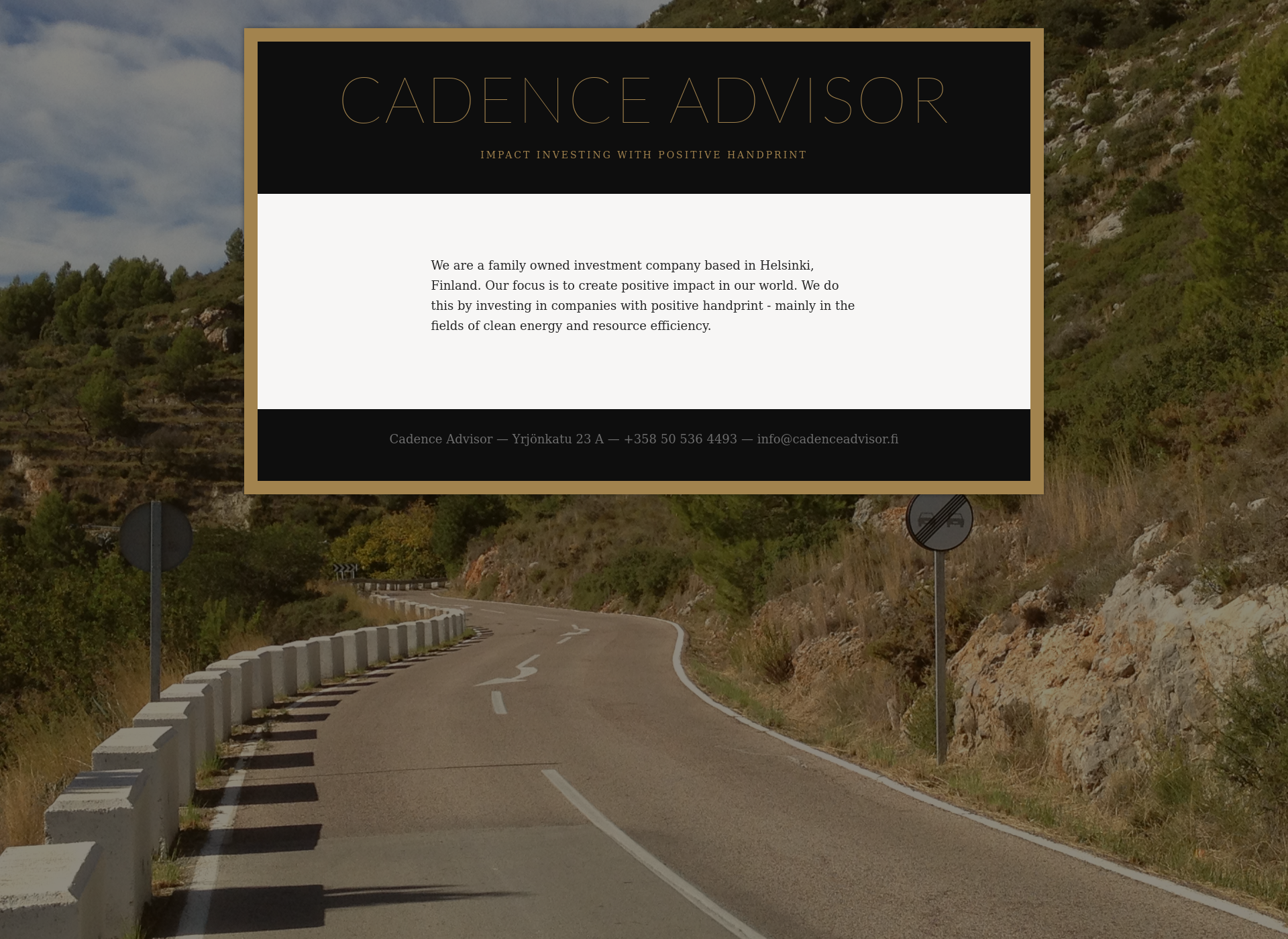 Screenshot for cadenceadvisor.fi