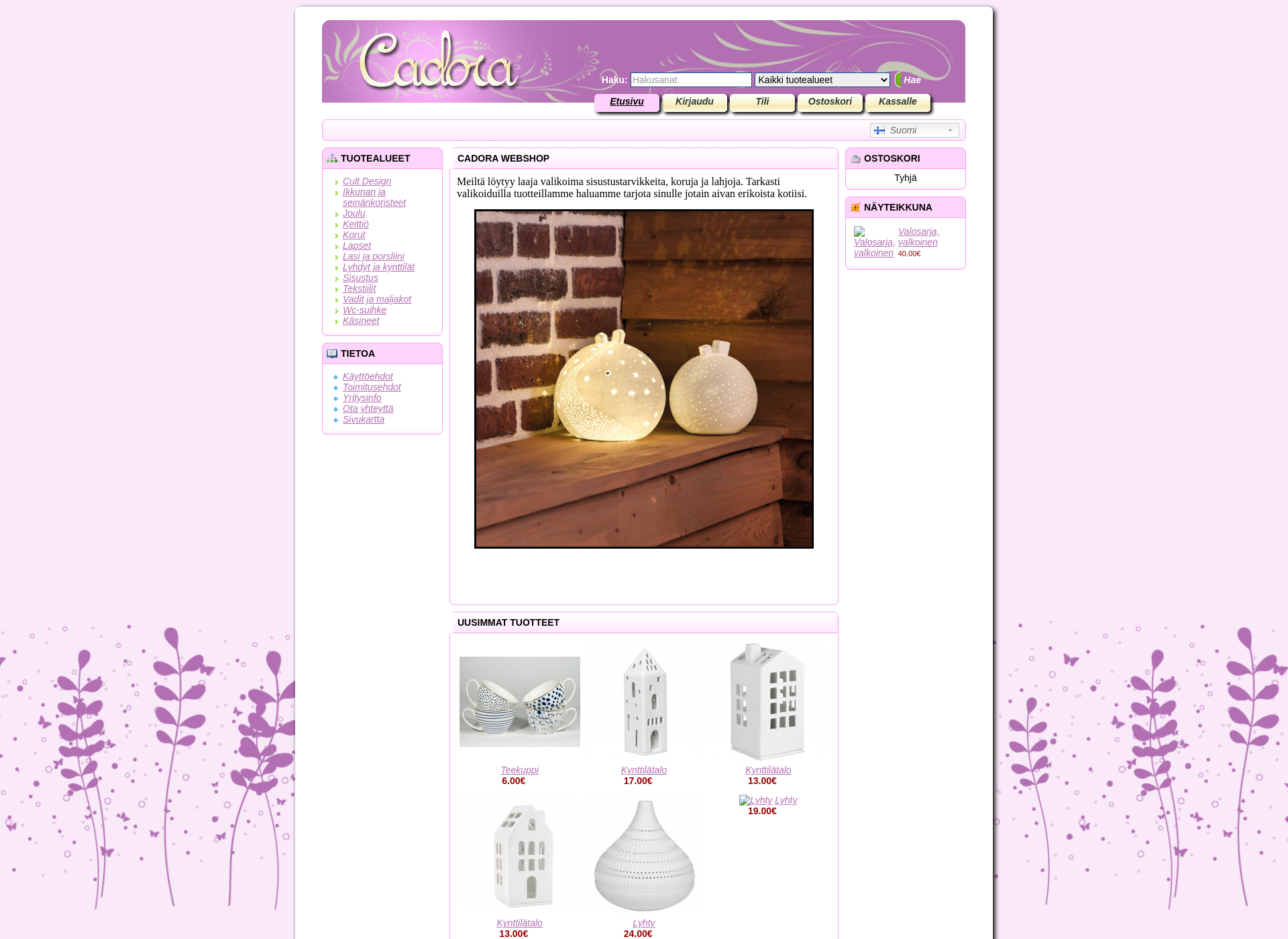 Screenshot for cadora.fi