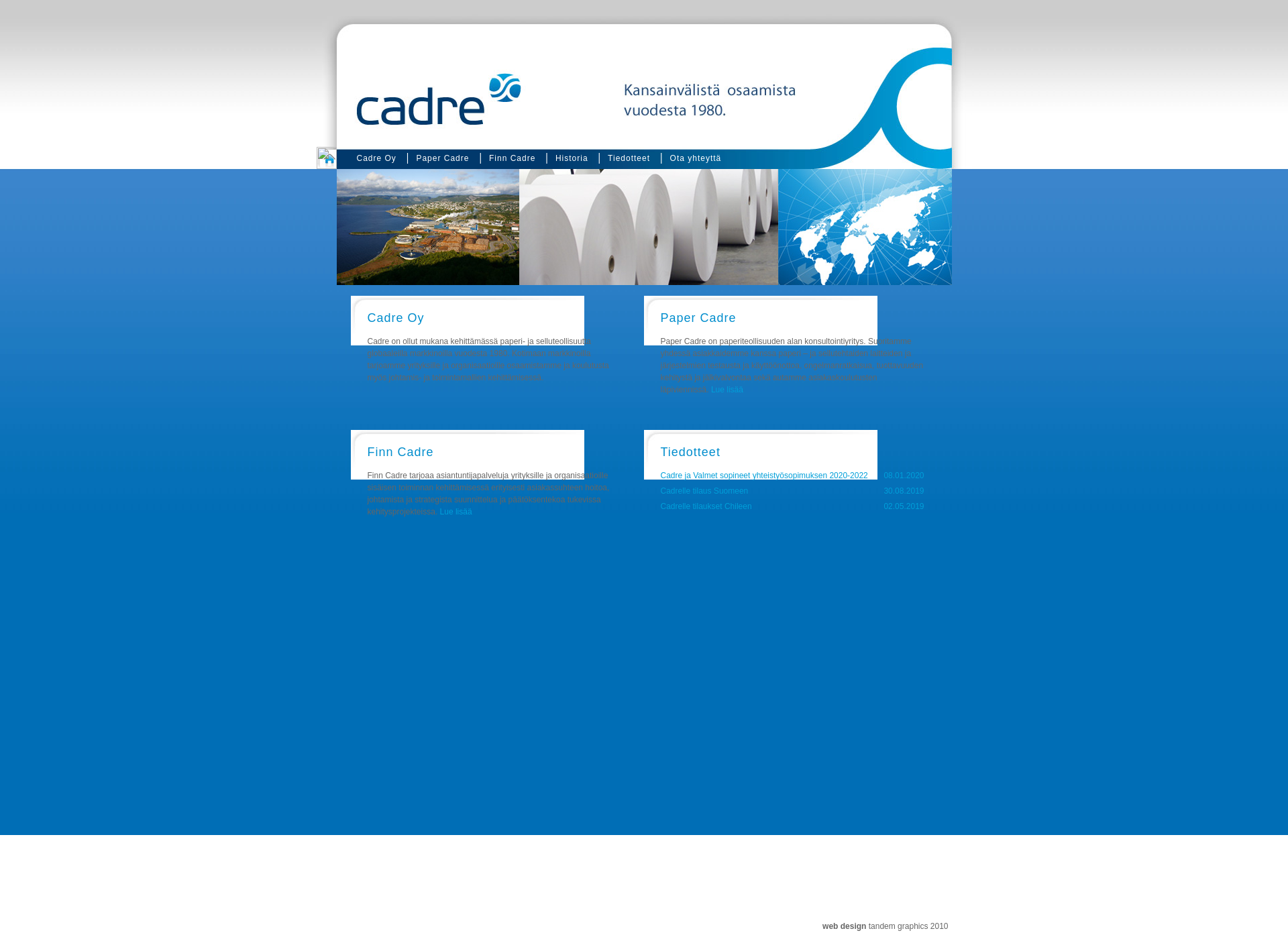 Screenshot for cadre.fi