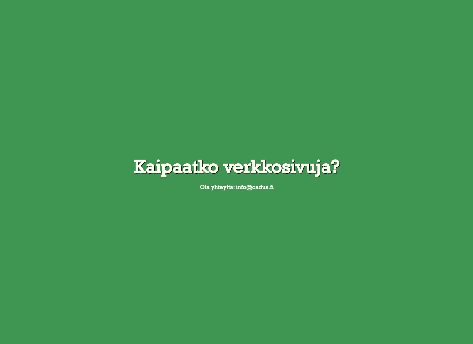 Skärmdump för cadus.fi
