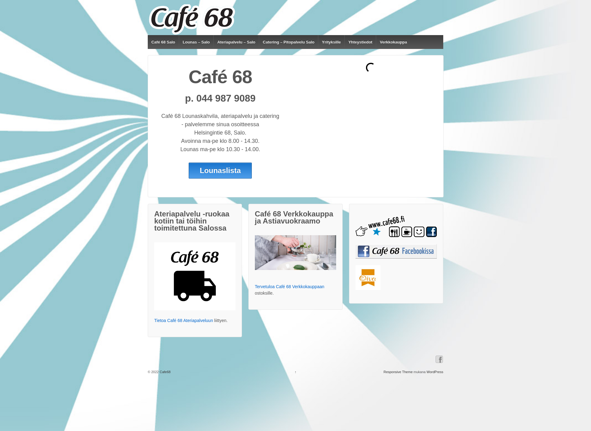 Screenshot for cafe68.fi
