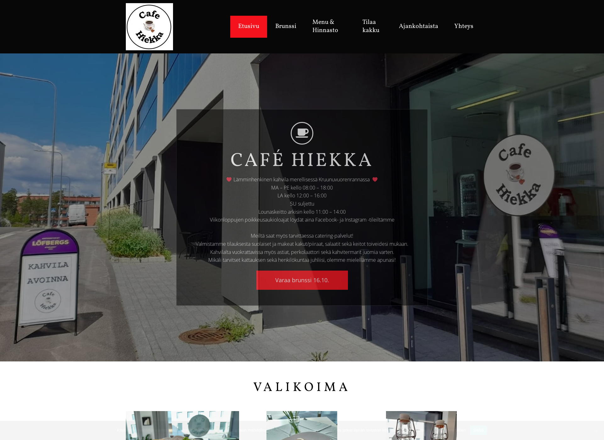 Screenshot for cafehiekka.fi