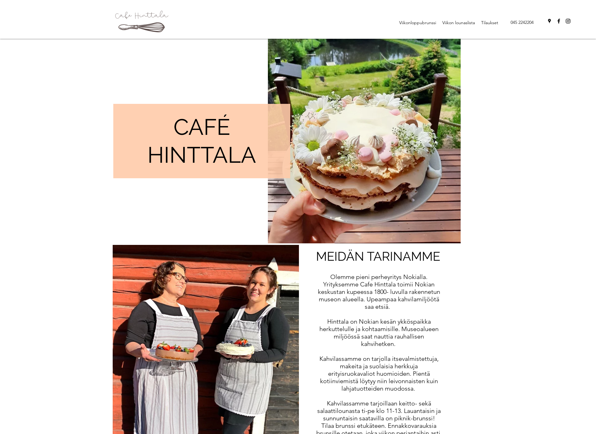 Screenshot for cafehinttala.fi