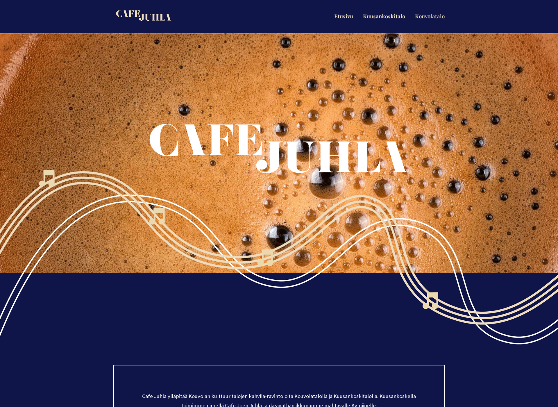 Screenshot for cafejuhla.fi