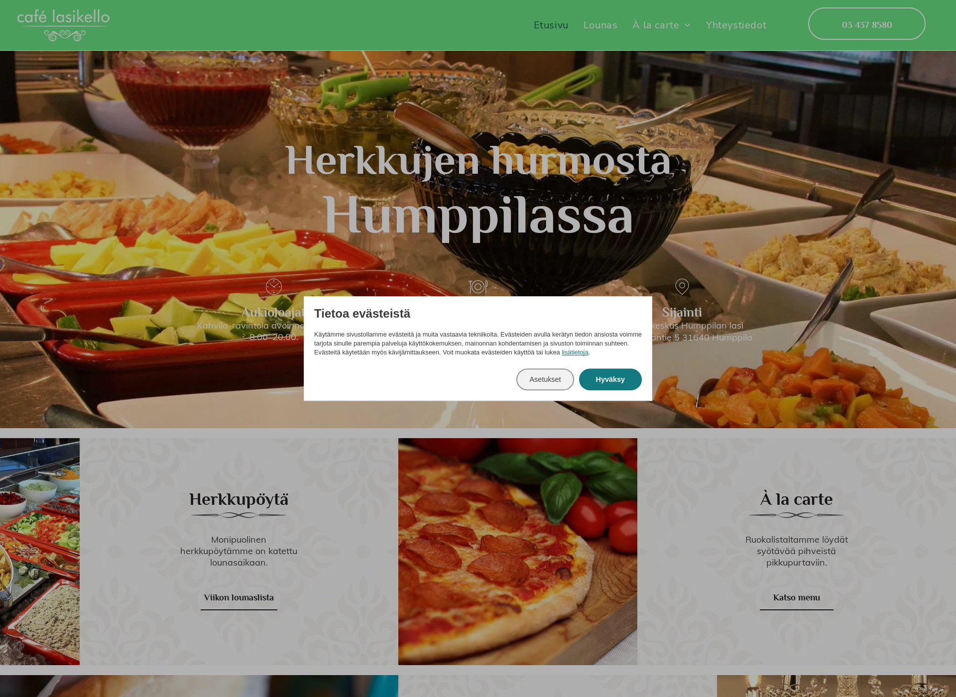 Skärmdump för cafelasikello.fi