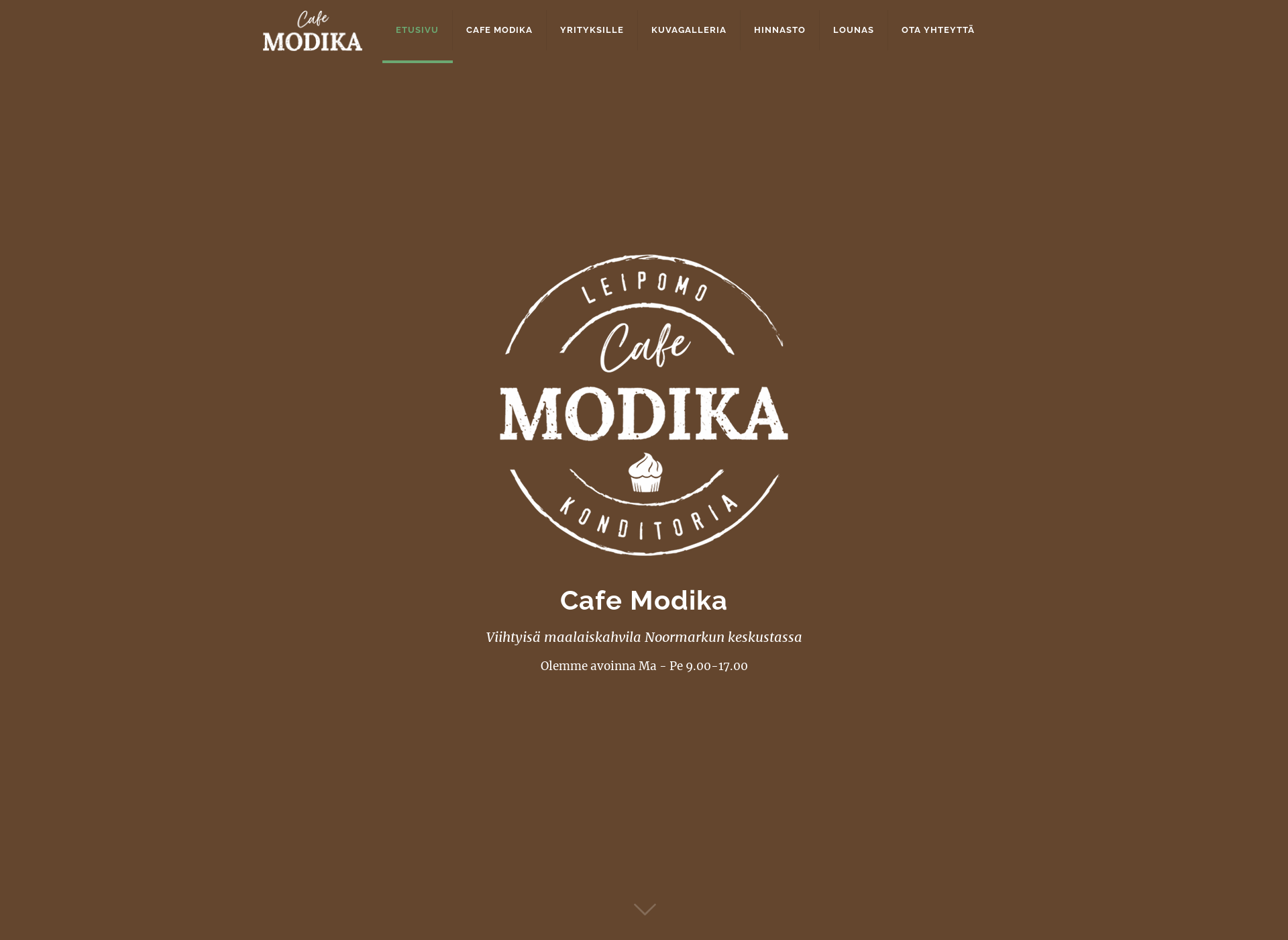 Screenshot for cafemodika.fi