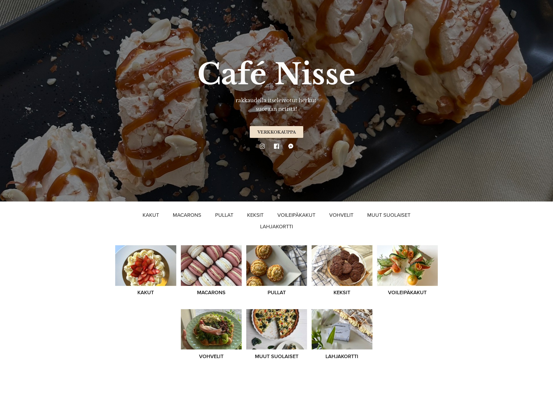 Skärmdump för cafenisse.fi