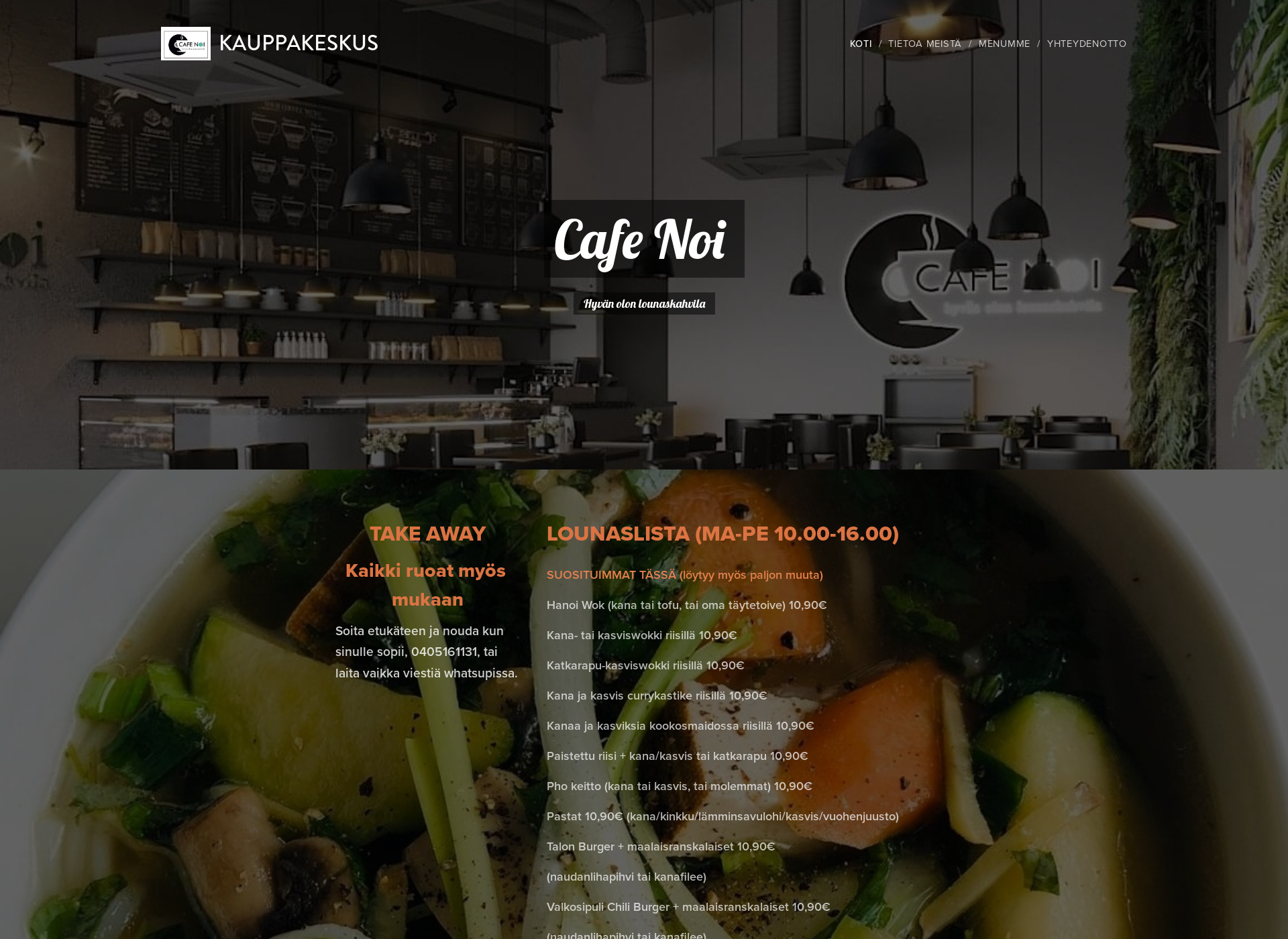 Screenshot for cafenoi.fi