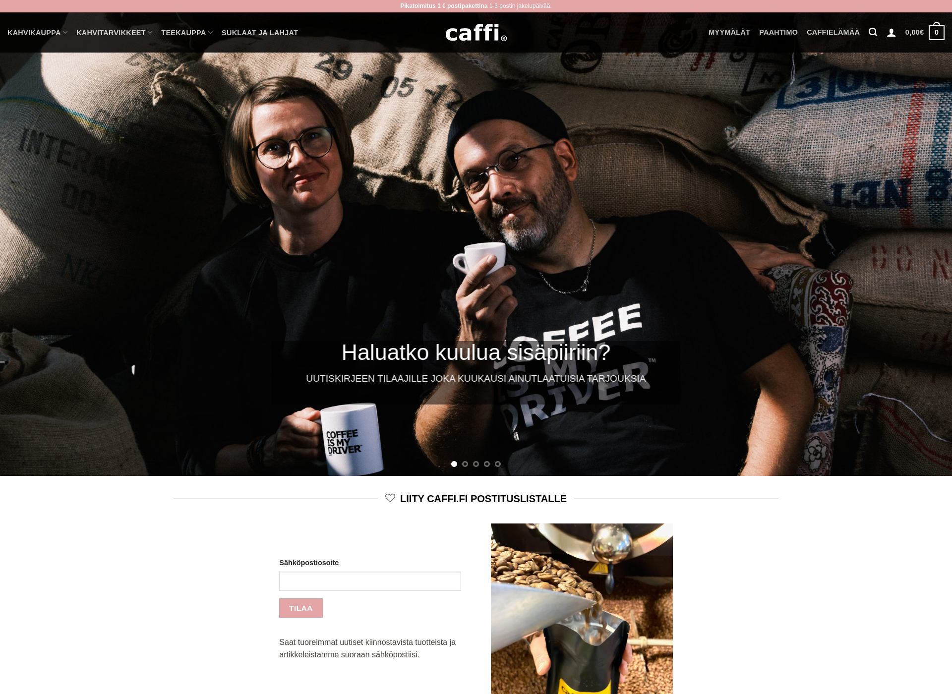 Screenshot for caffi.fi