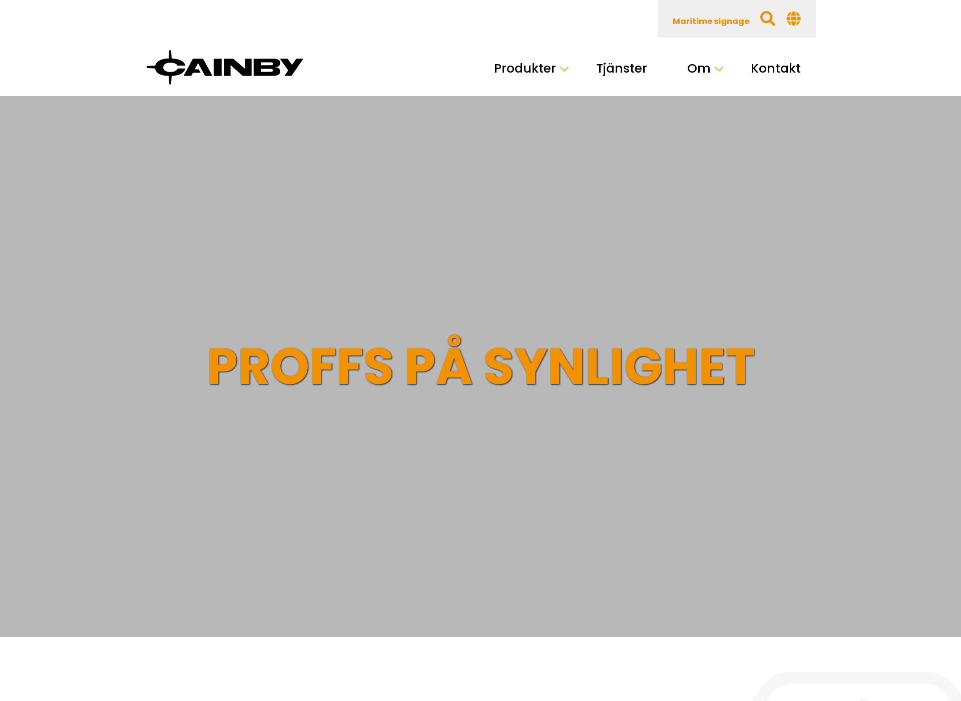 Skärmdump för cainby.com