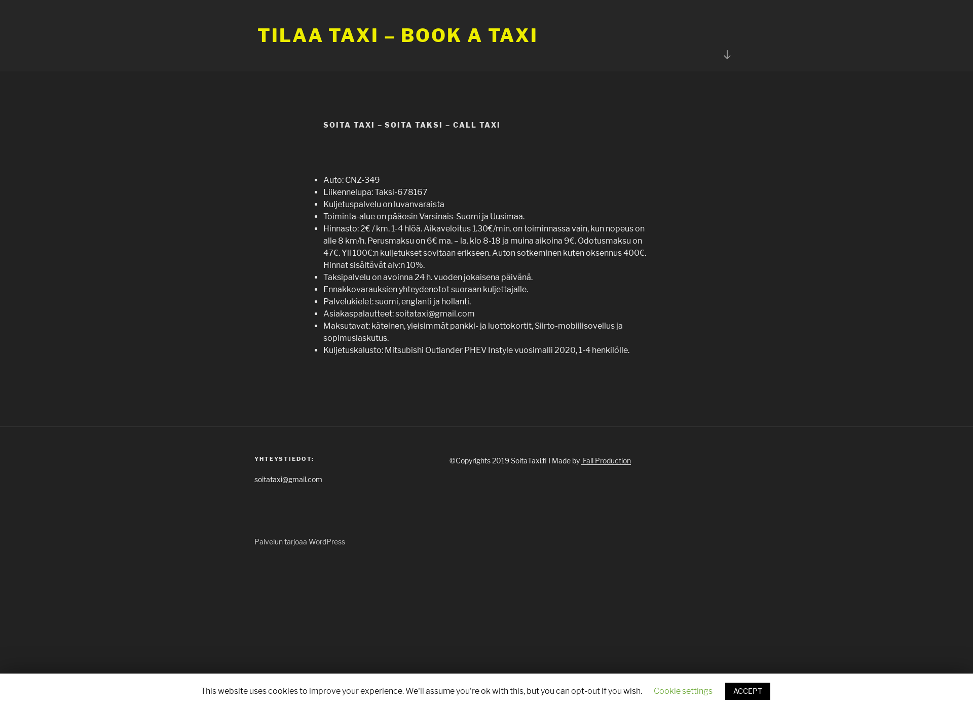 Screenshot for calltaxi.fi
