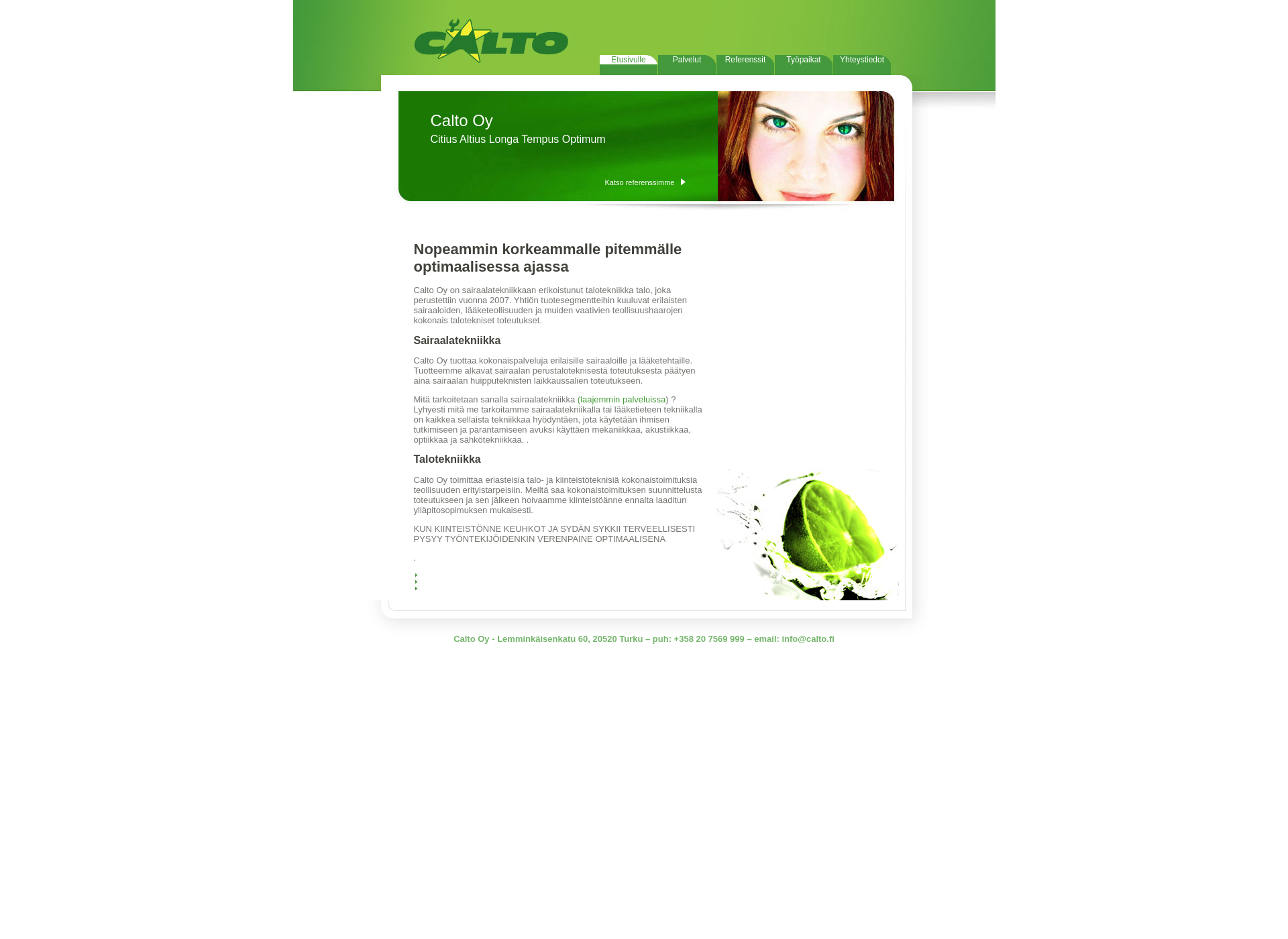 Screenshot for calto.fi
