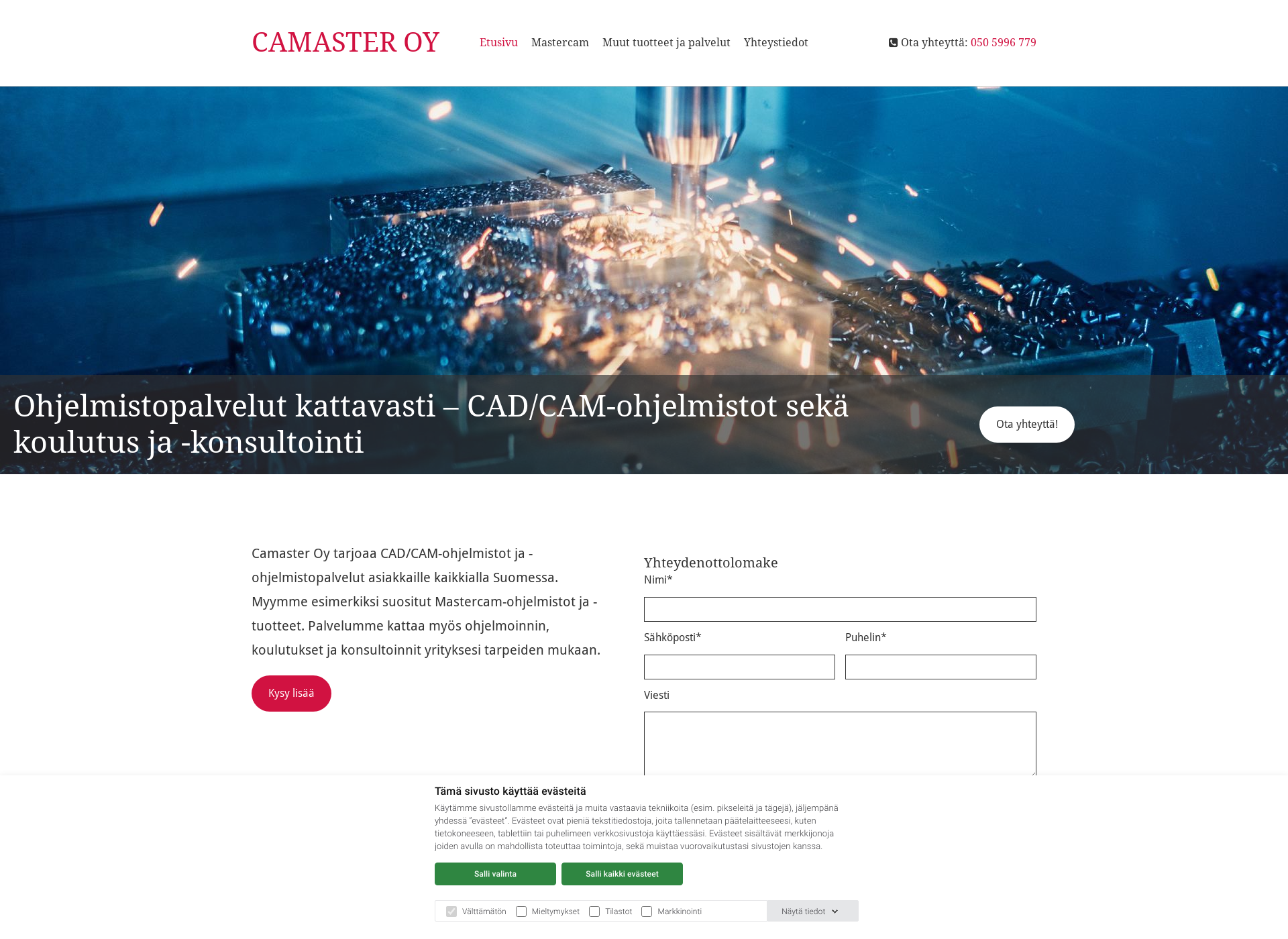 Screenshot for camaster.fi