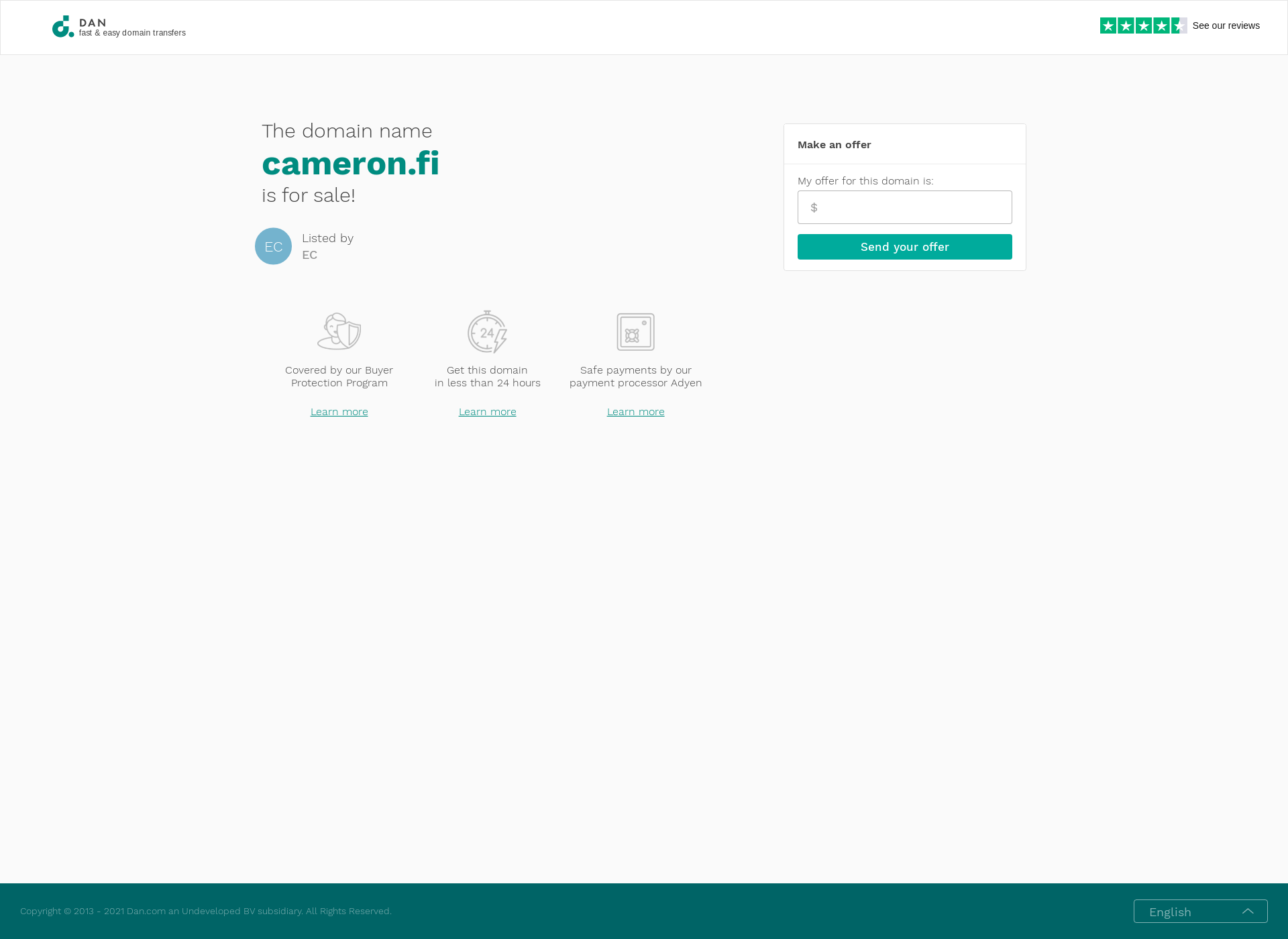 Screenshot for cameron.fi