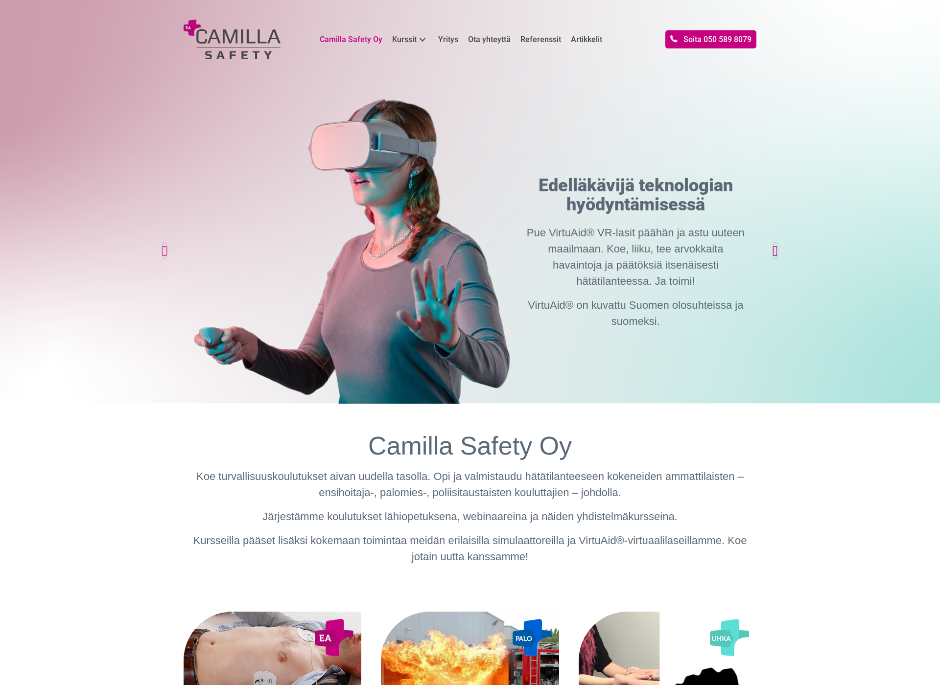 Screenshot for camilla.fi