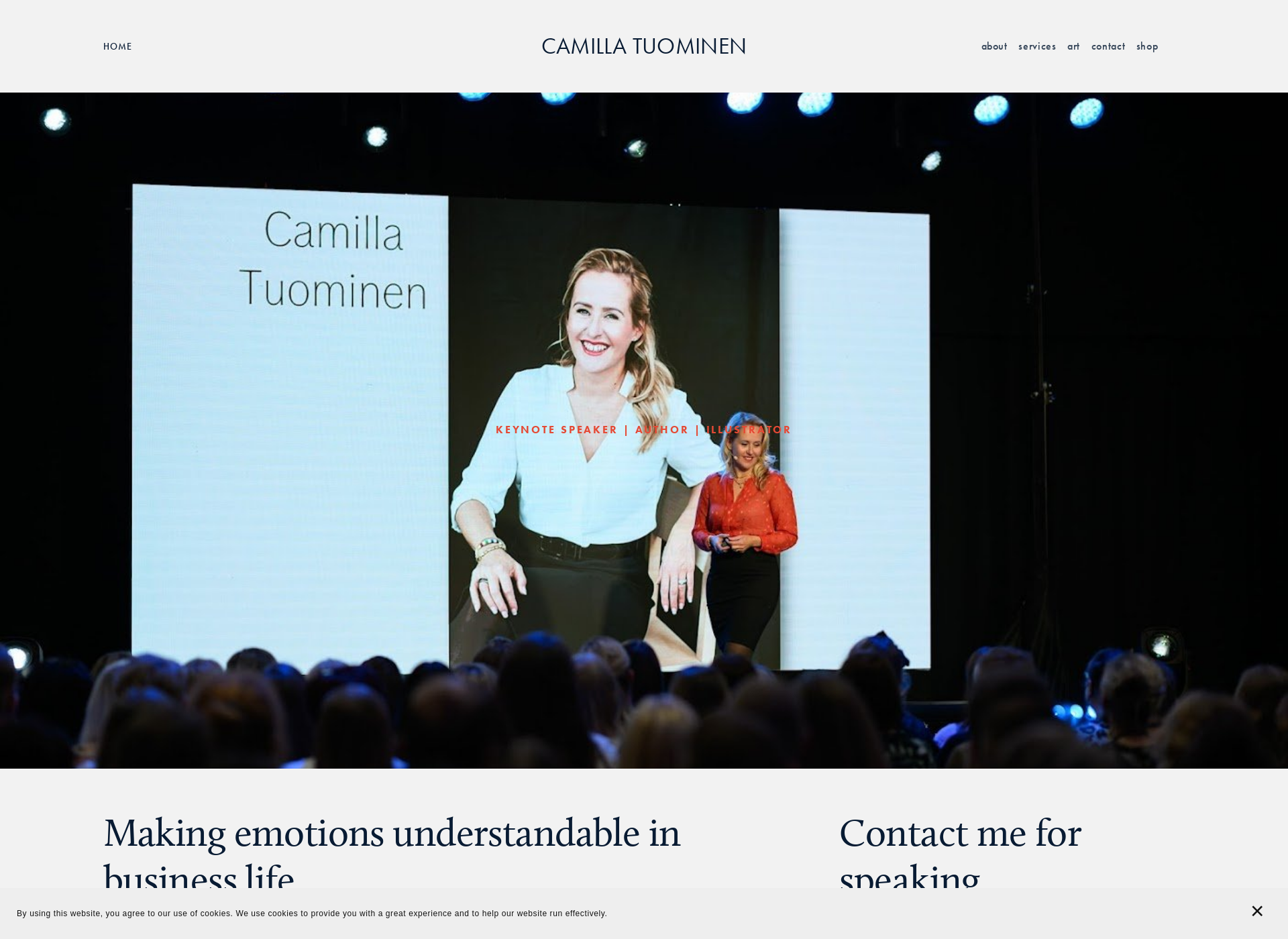 Screenshot for camillatuominen.com