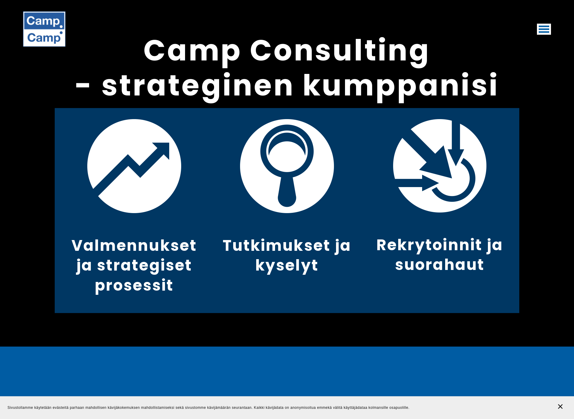 Skärmdump för campconsulting.fi