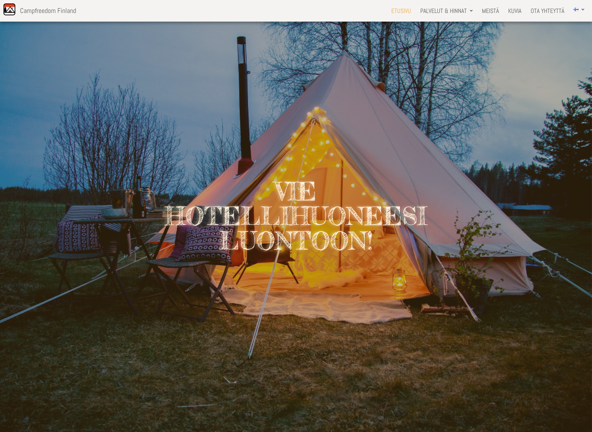 Screenshot for campfreedomfinland.fi
