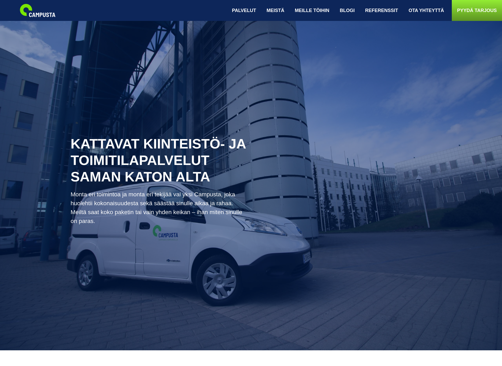 Screenshot for campusta.fi